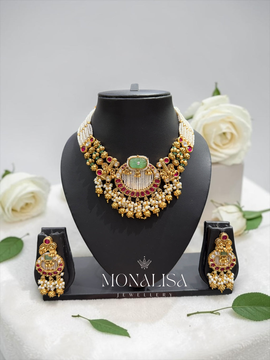 Jijisa Antique designer Necklace Set