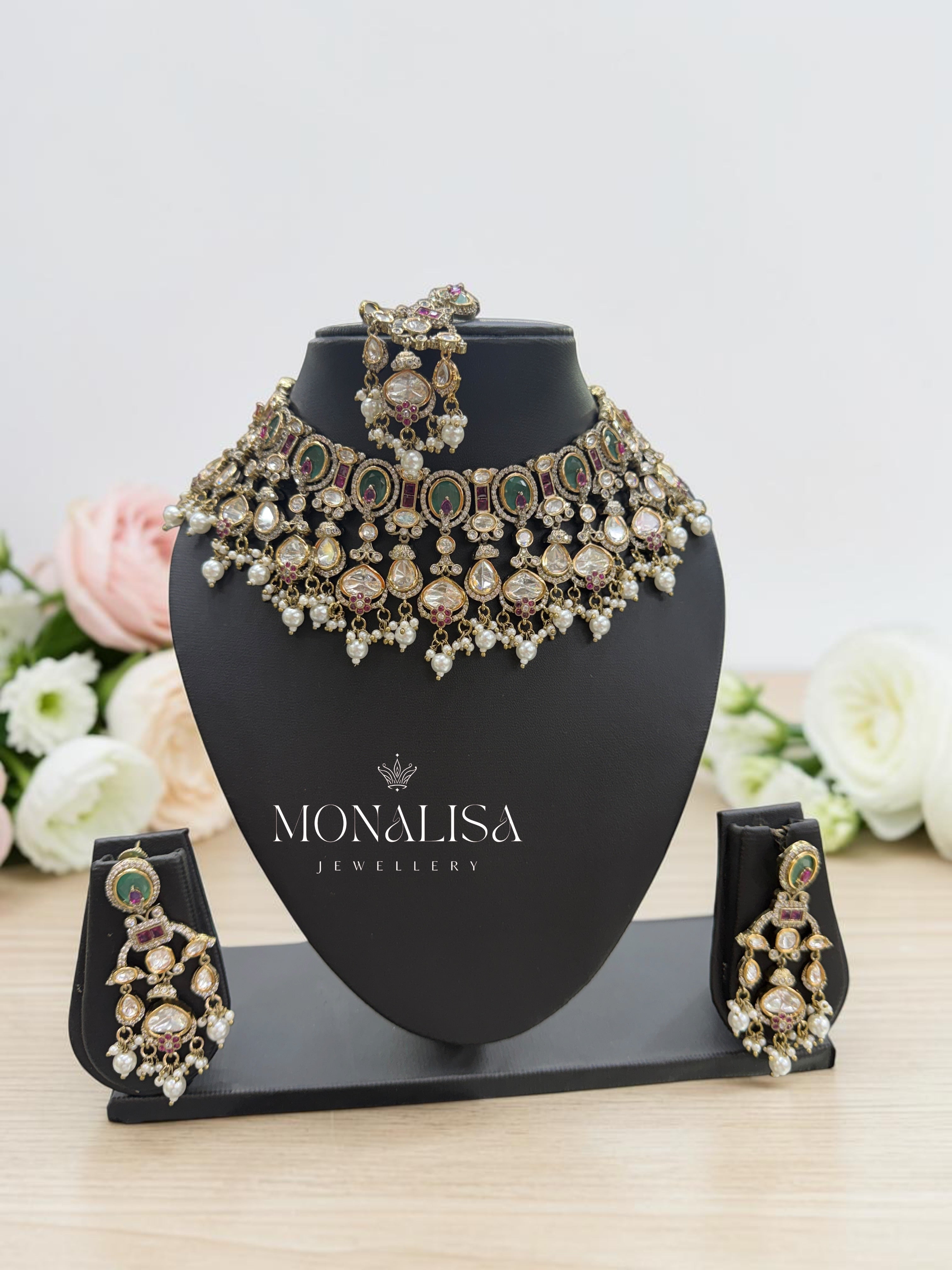 Kiana Polki Designer Necklace Set