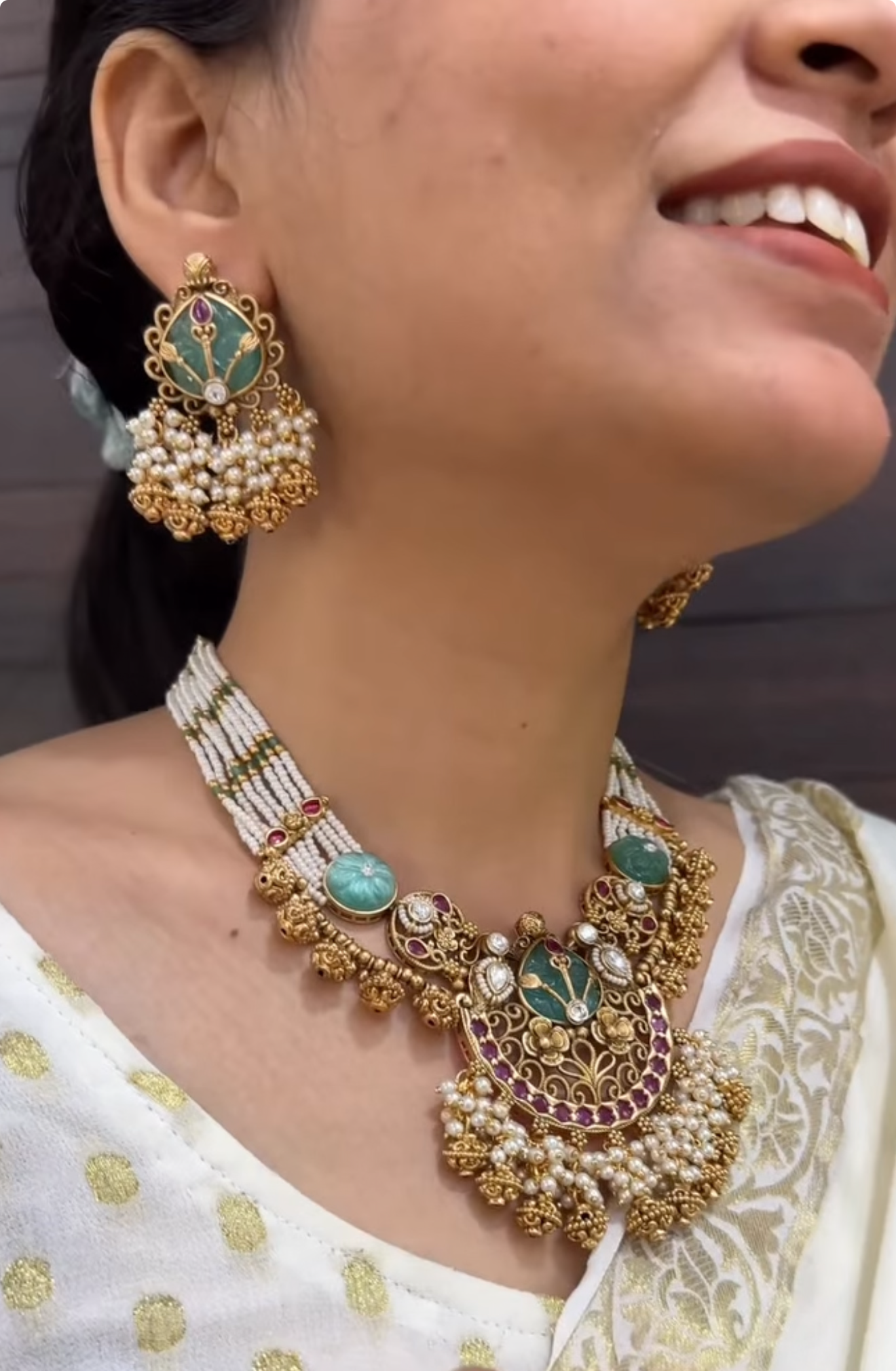 Jenika Antique Designer Necklace Set