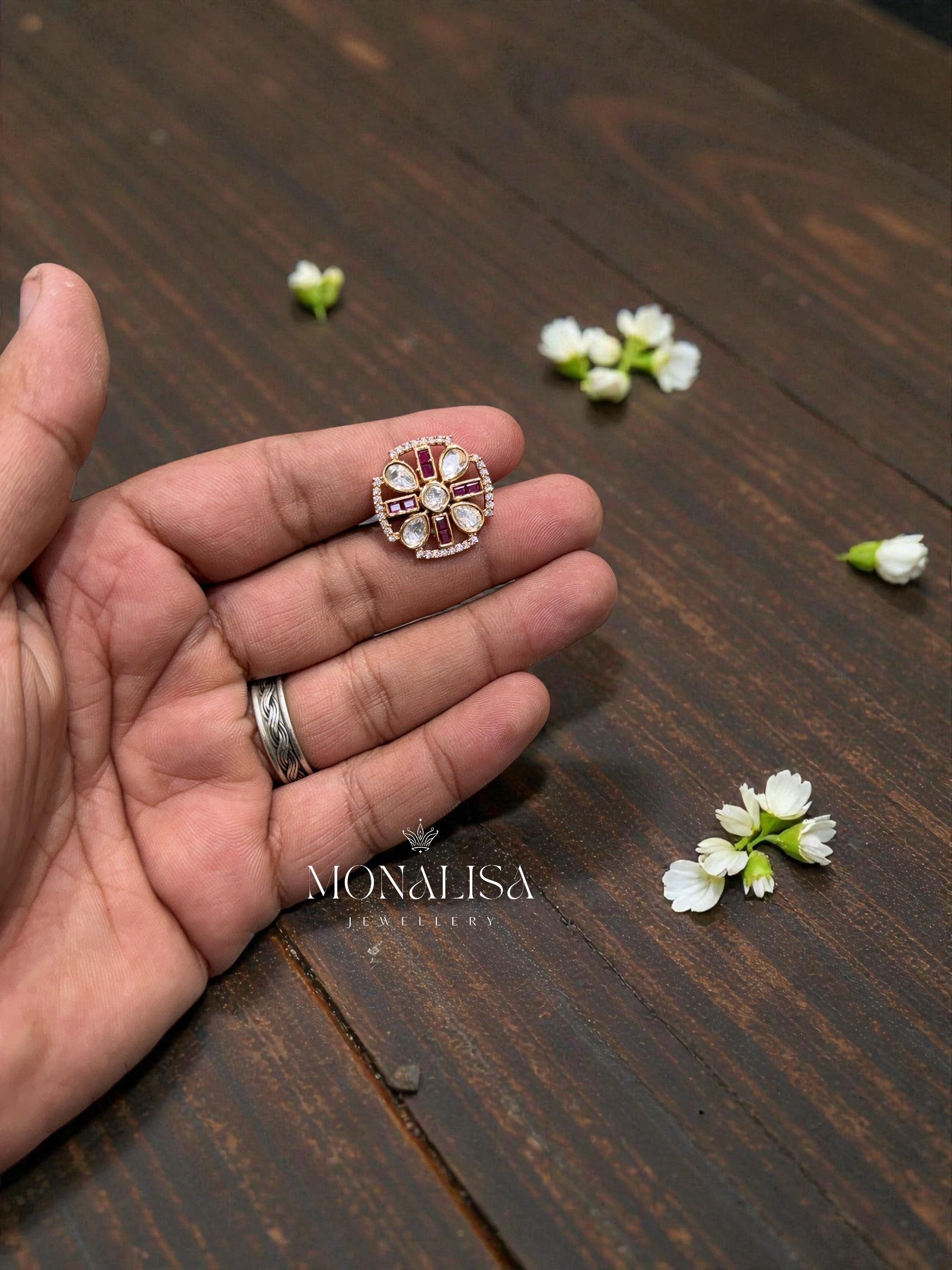 Tara Polki Designer Ring