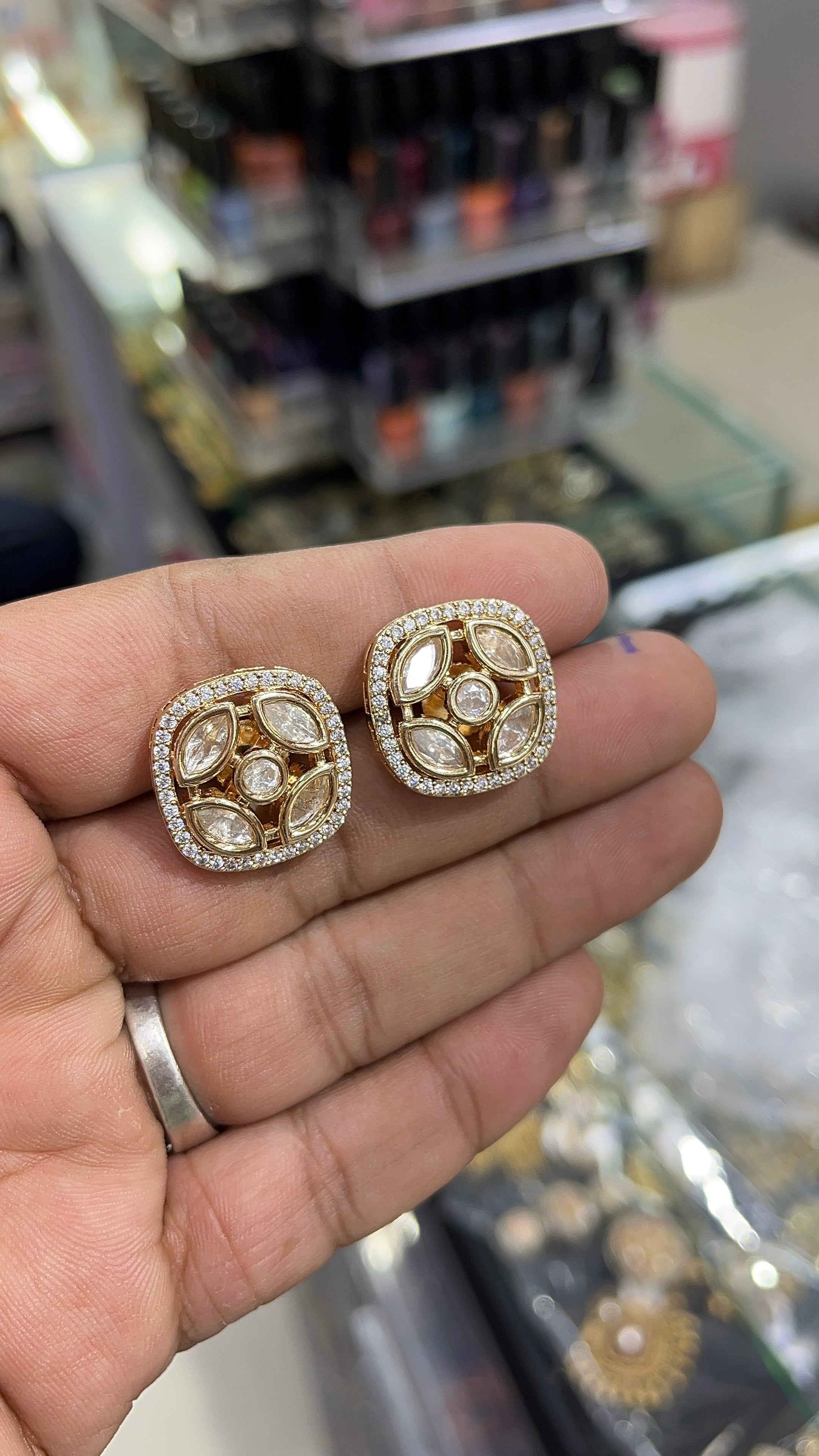 Jigisha Moissanite Designer studs