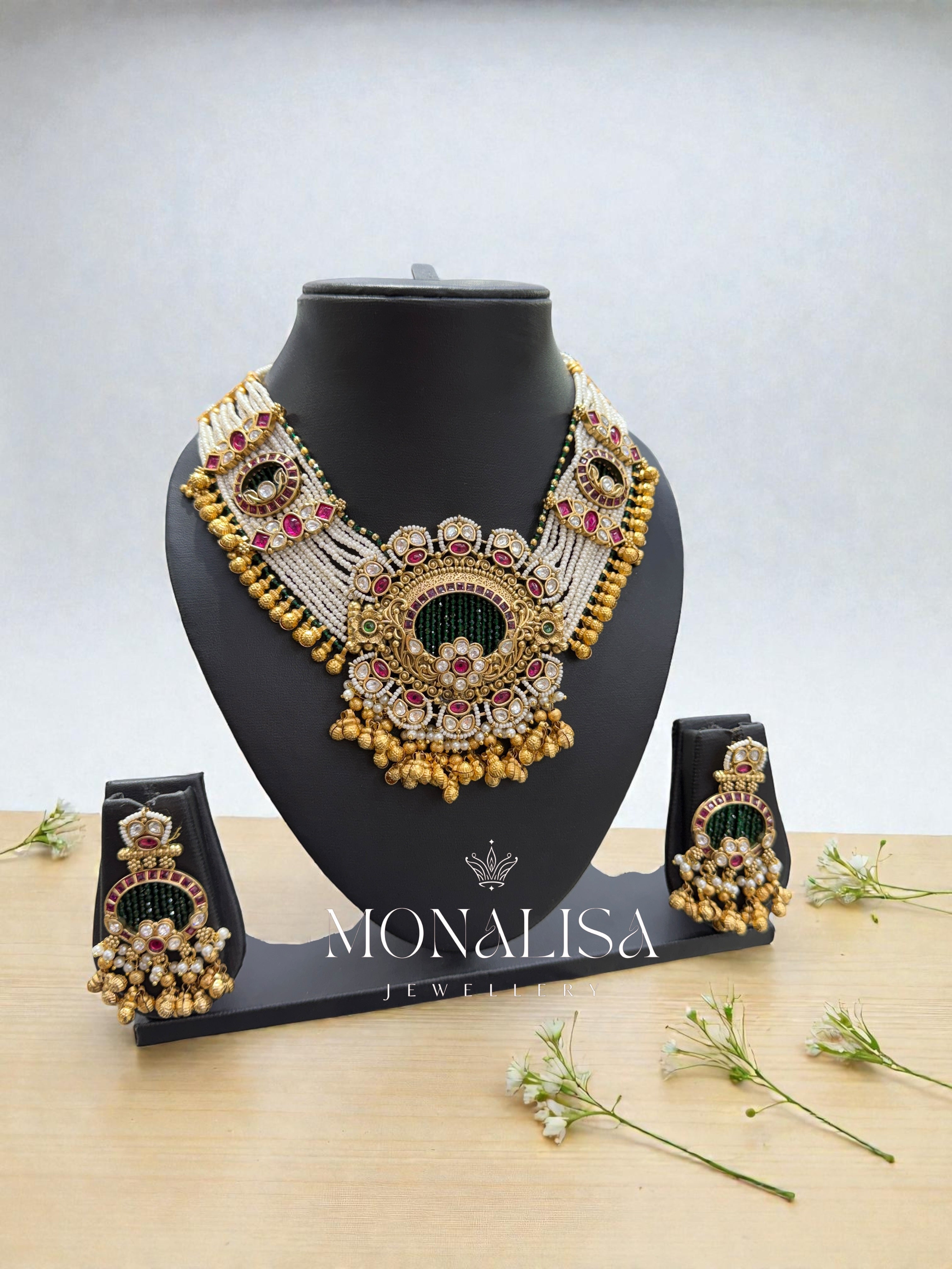 Jasli Antique designer Necklace Set