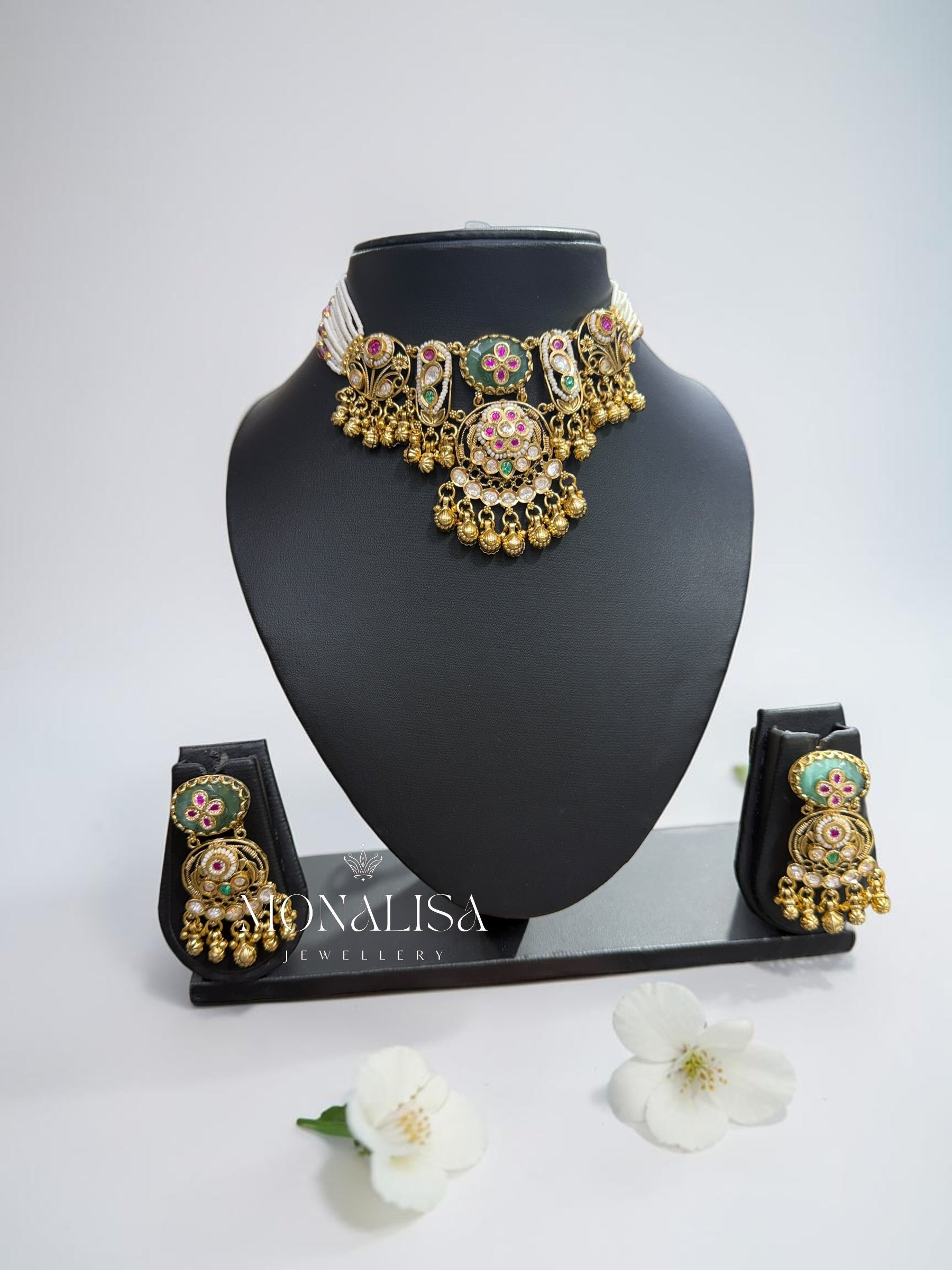 Varshini Antique Designer Necklace Set