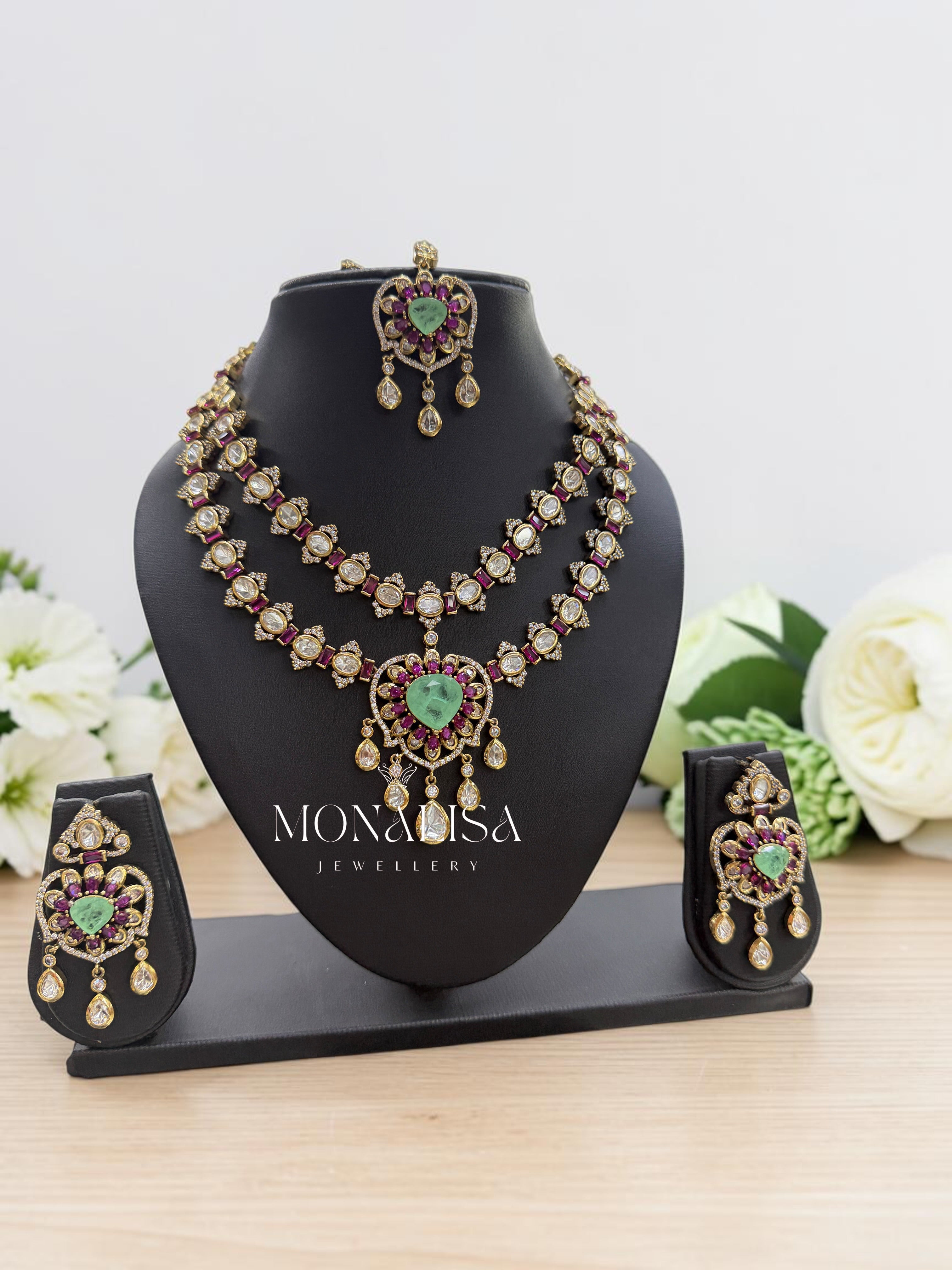 Saanvi Polki Designer Necklace Set