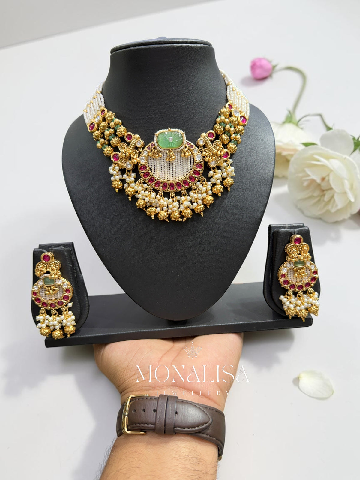 Jijisa Antique designer Necklace Set