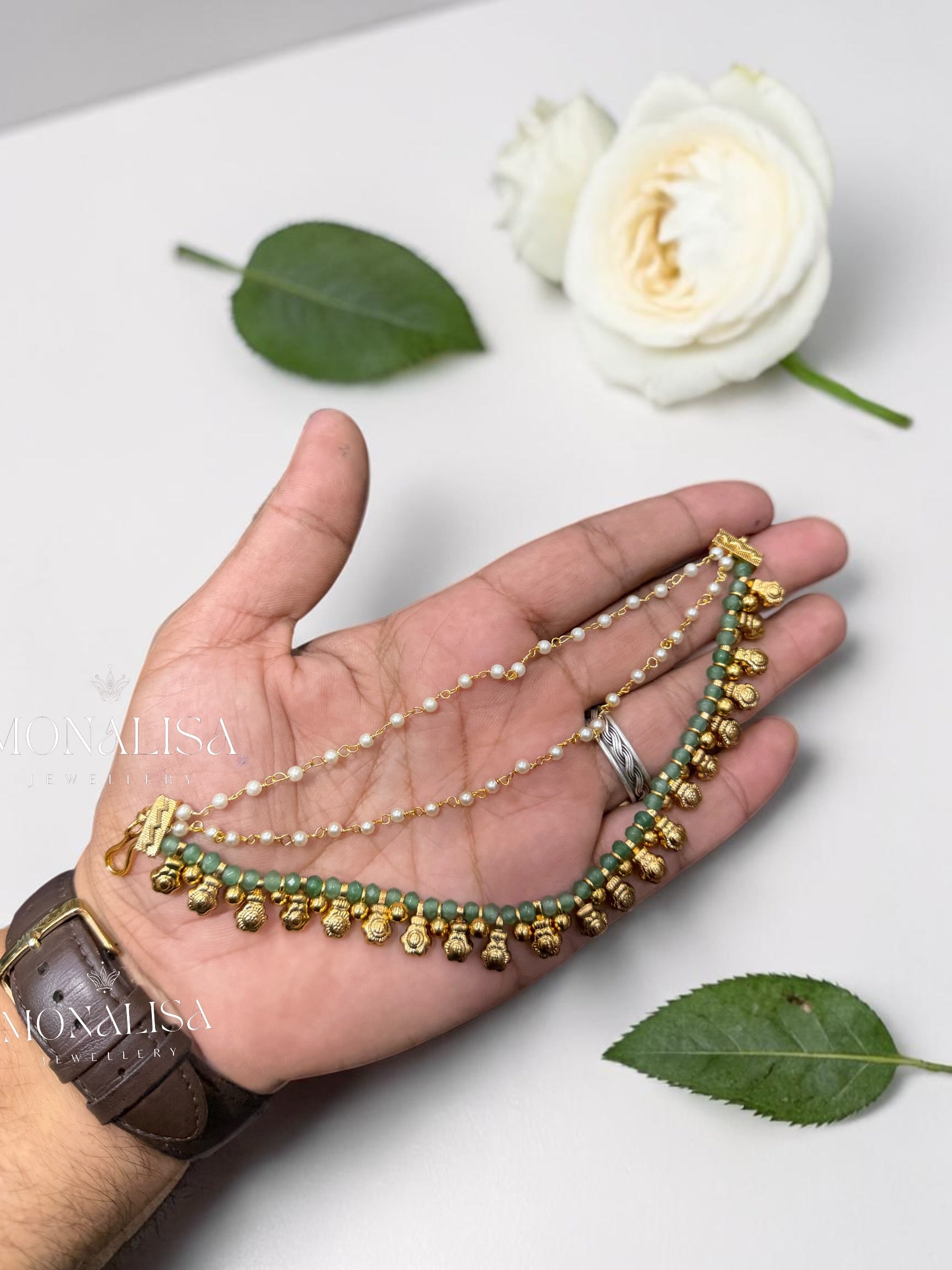 Manika Antique Designer Ear chain