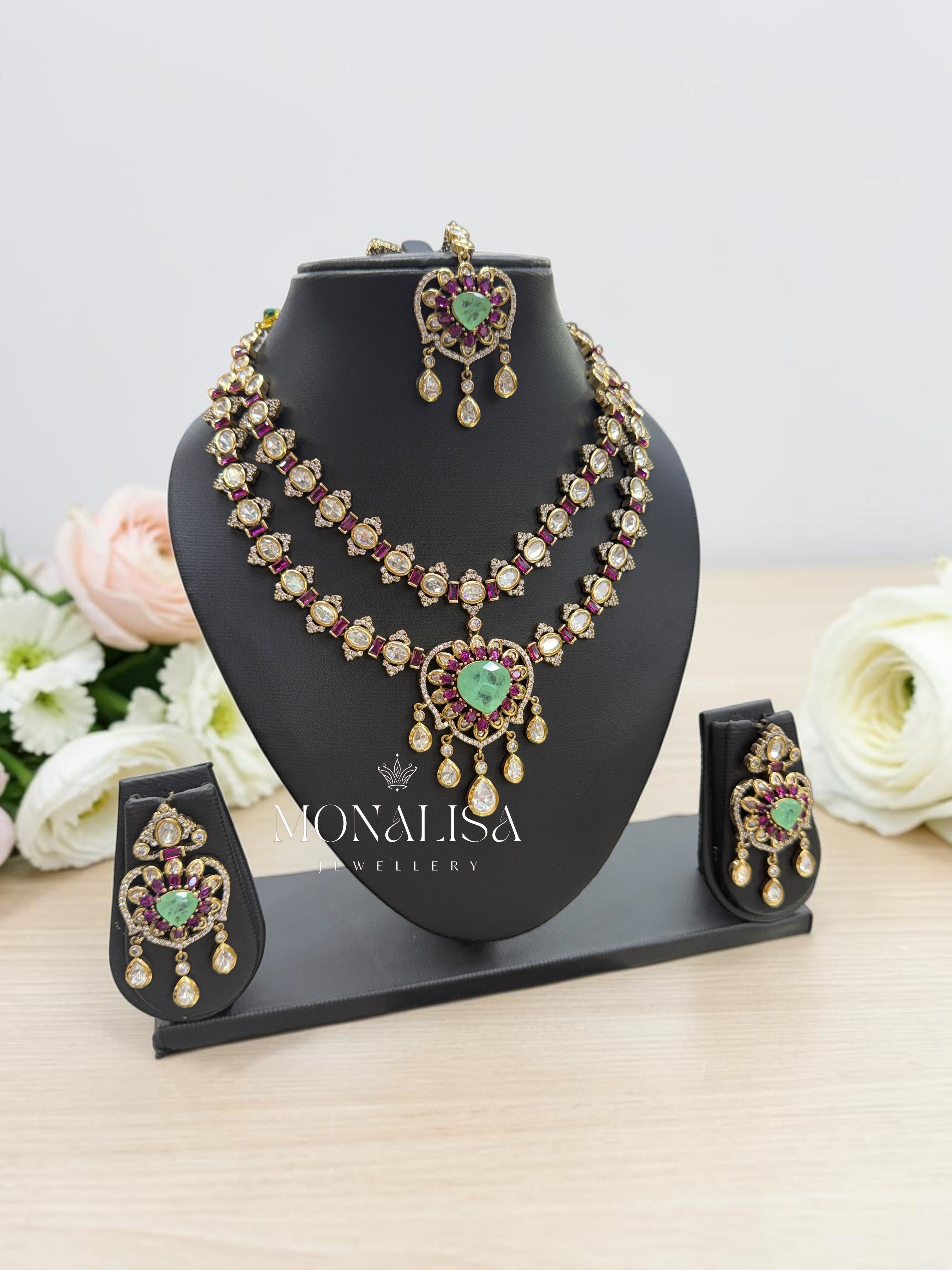 Saanvi Polki Designer Necklace Set