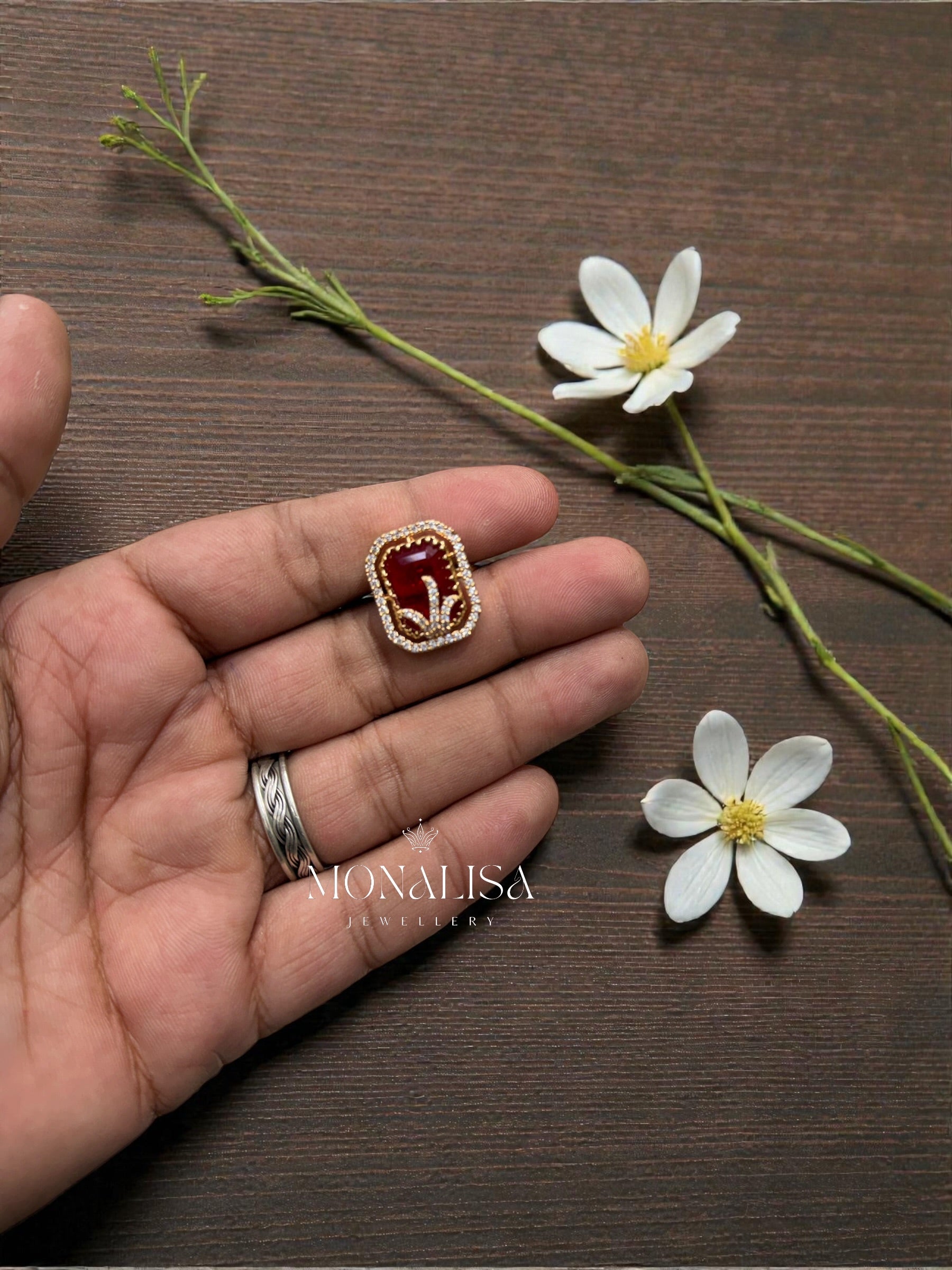 Sidhi Polki Designer Ring
