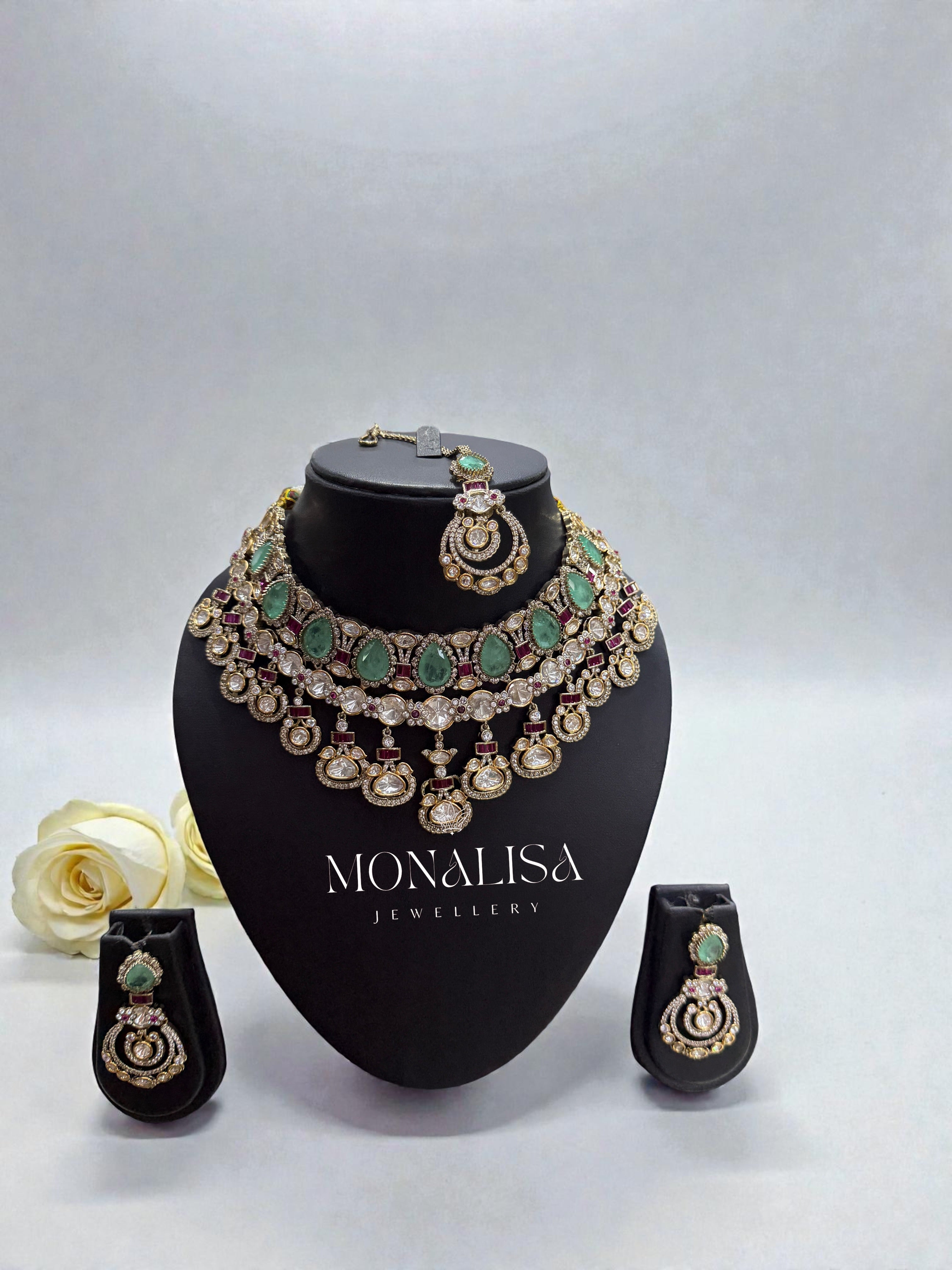 Leya Polki Designer Necklace Set