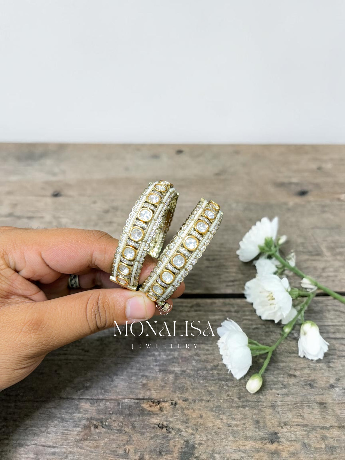 Maya Polki Designer Bangles