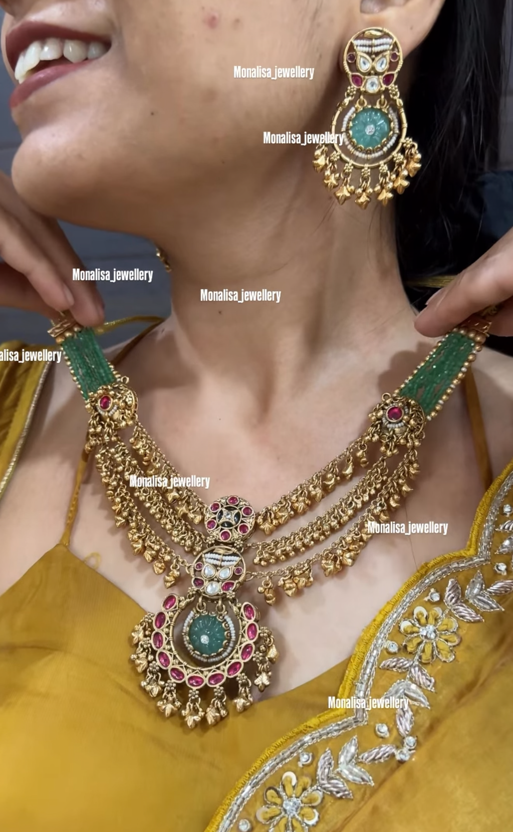 Shanvitha Antique Designer Necklace Set