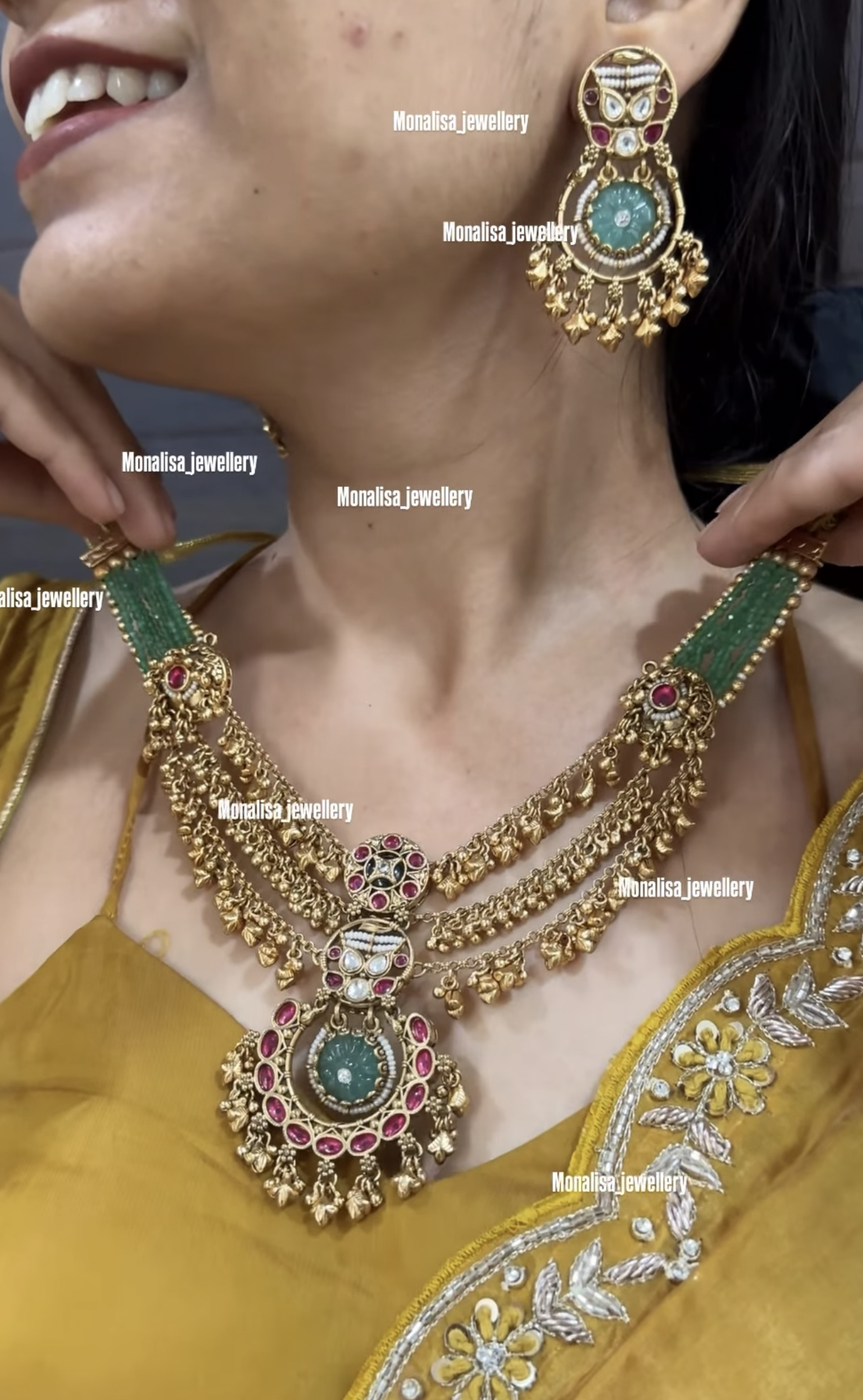 Shanvitha Antique Designer Necklace Set