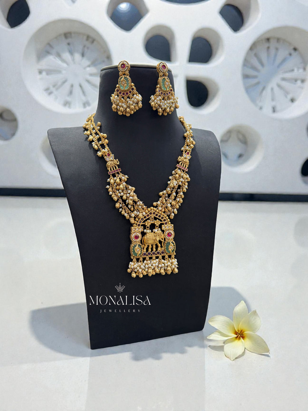 Hansraj Antique designer long Necklace Set