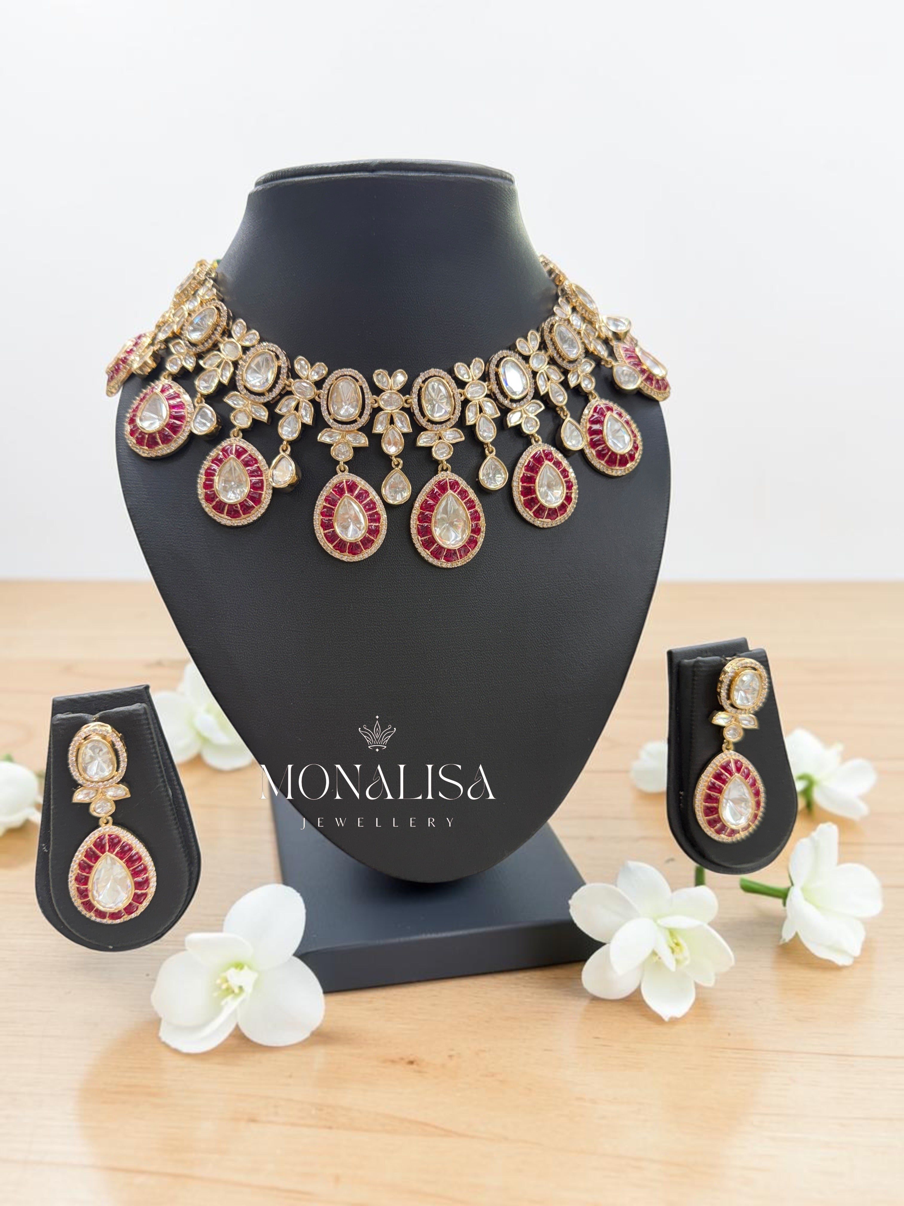 Neha Polki Designer Necklace Set