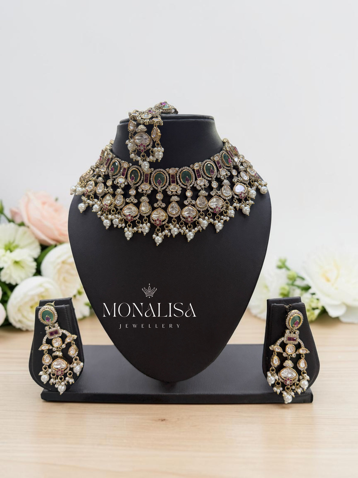 Kiana Polki Designer Necklace Set