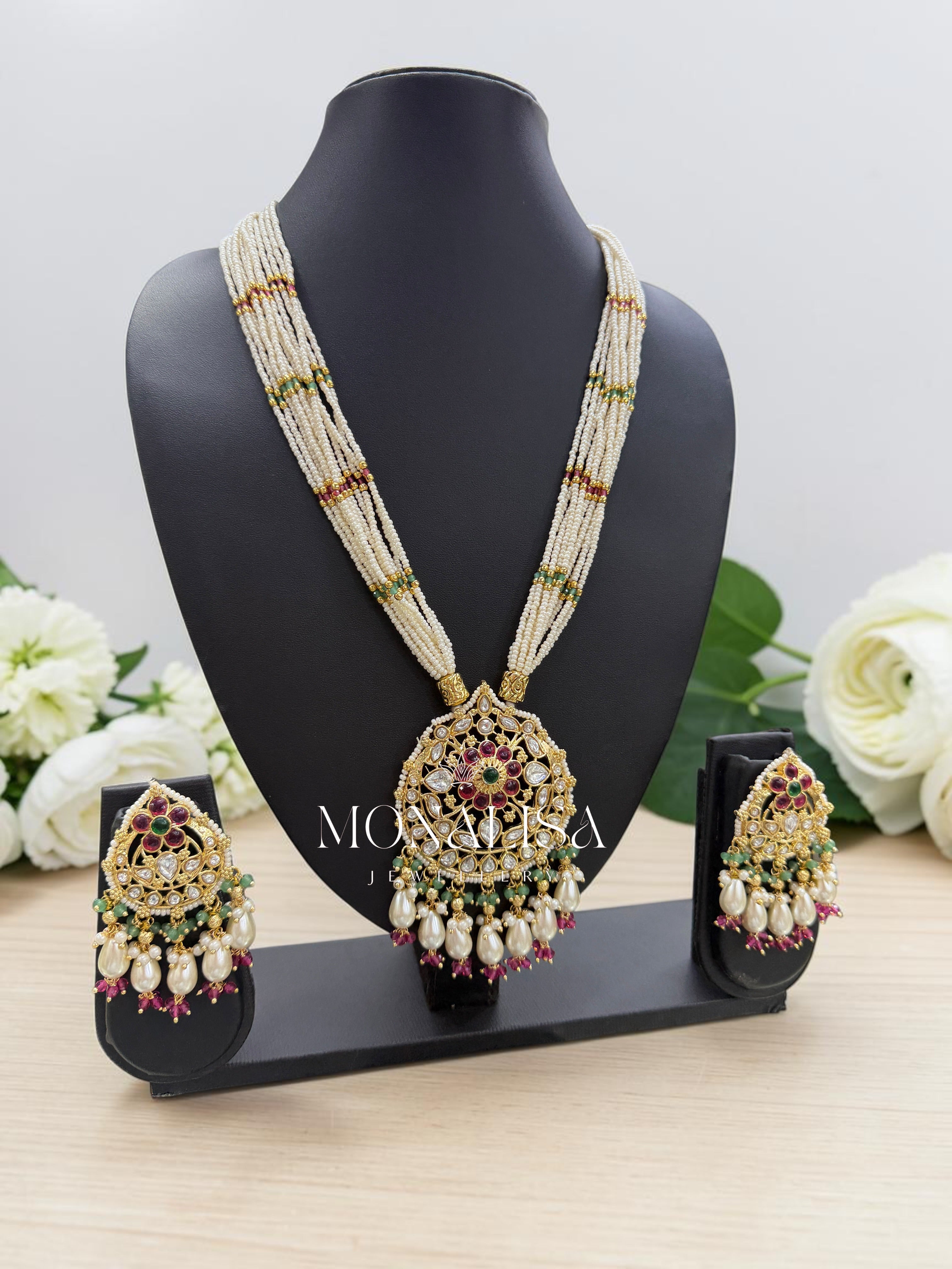 Rubita Antique designer long Necklace Set