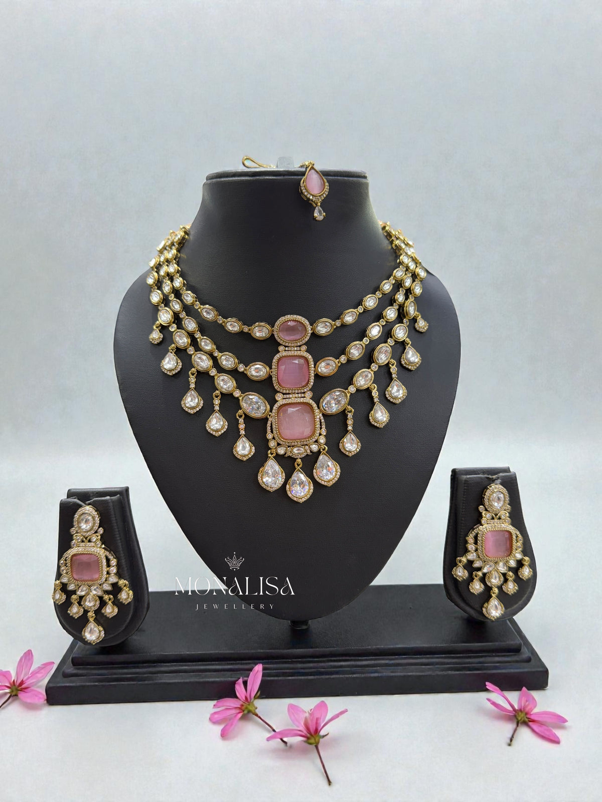 Palak Polki Designer Necklace Set