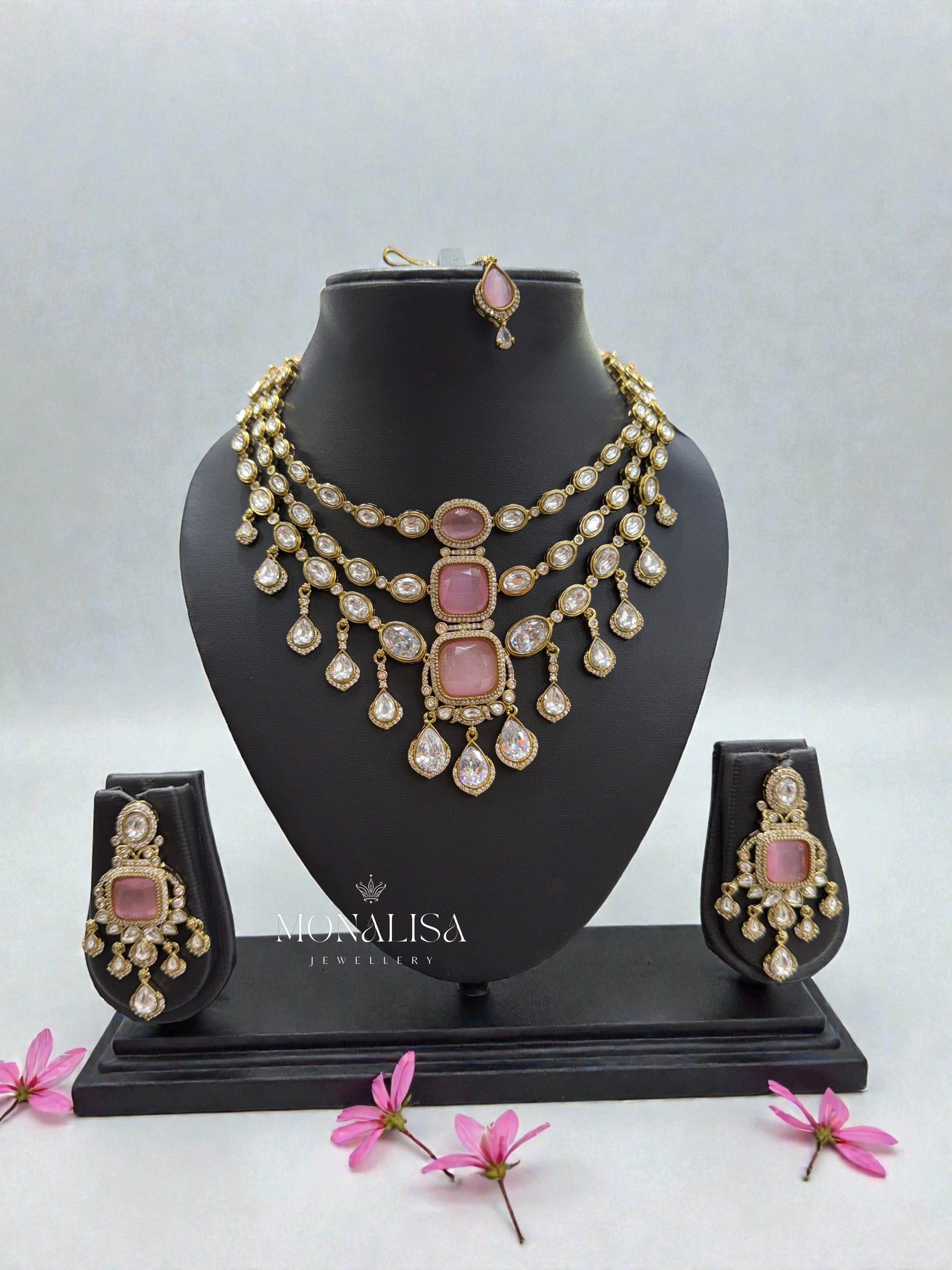 Palak Polki Designer Necklace Set