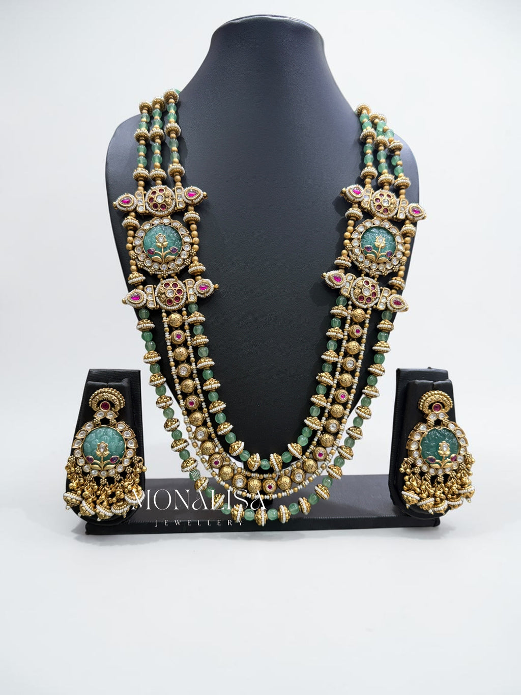 Parvati Antique designer long Necklace Set