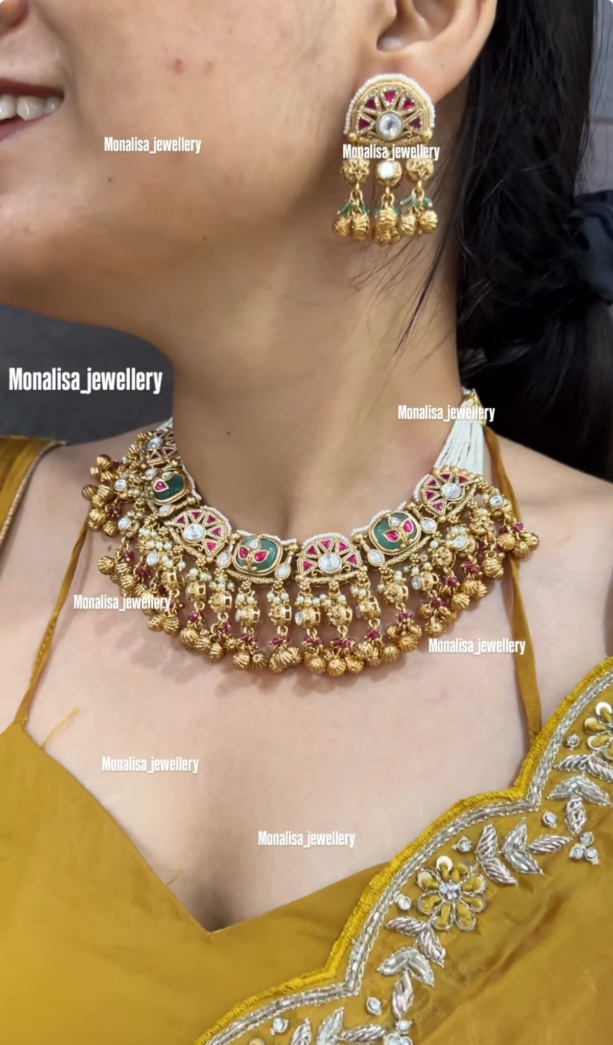 Manushi Antique Designer Necklace Set