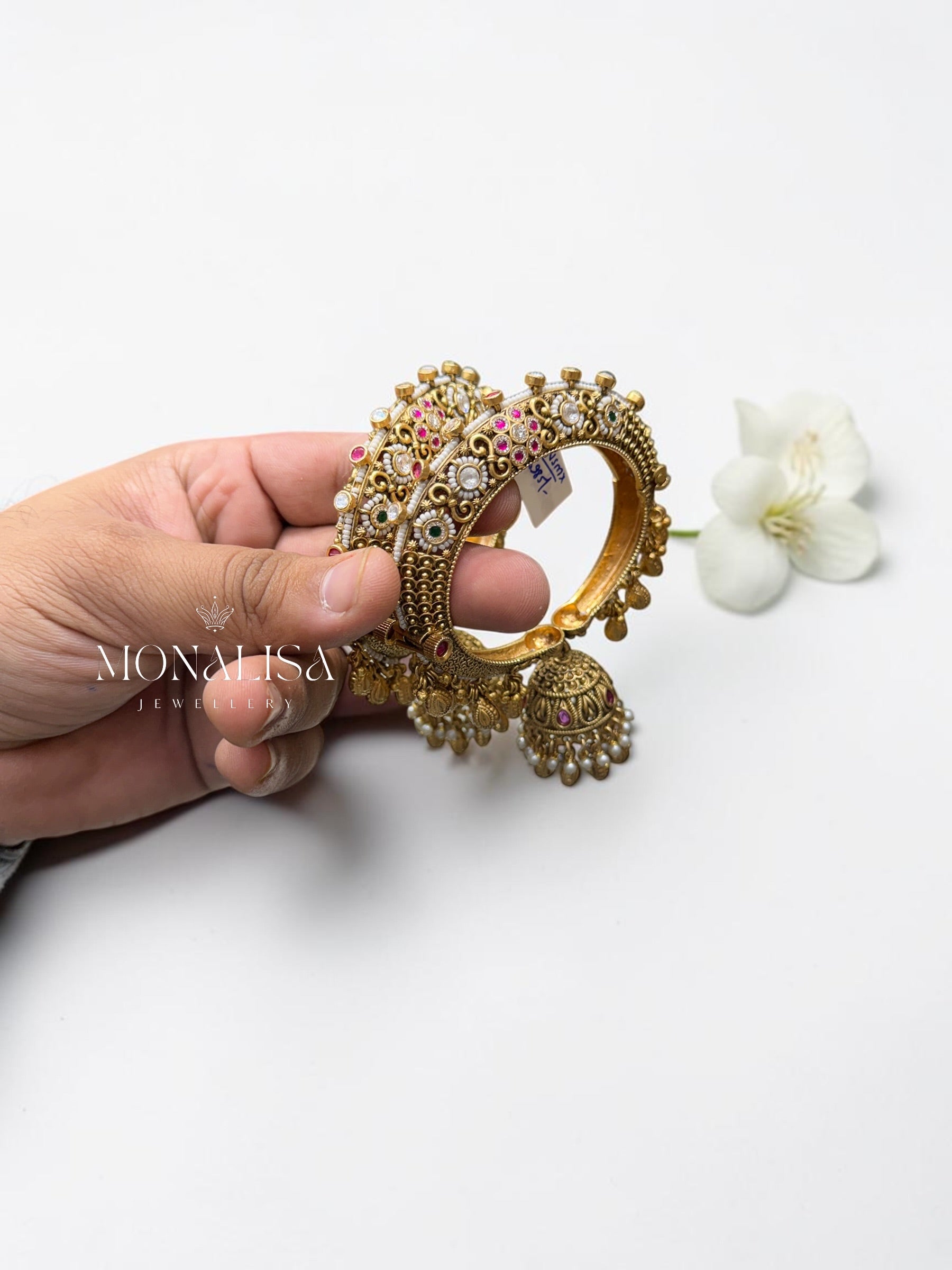 Avni Antique Designer Jhumki Bangles