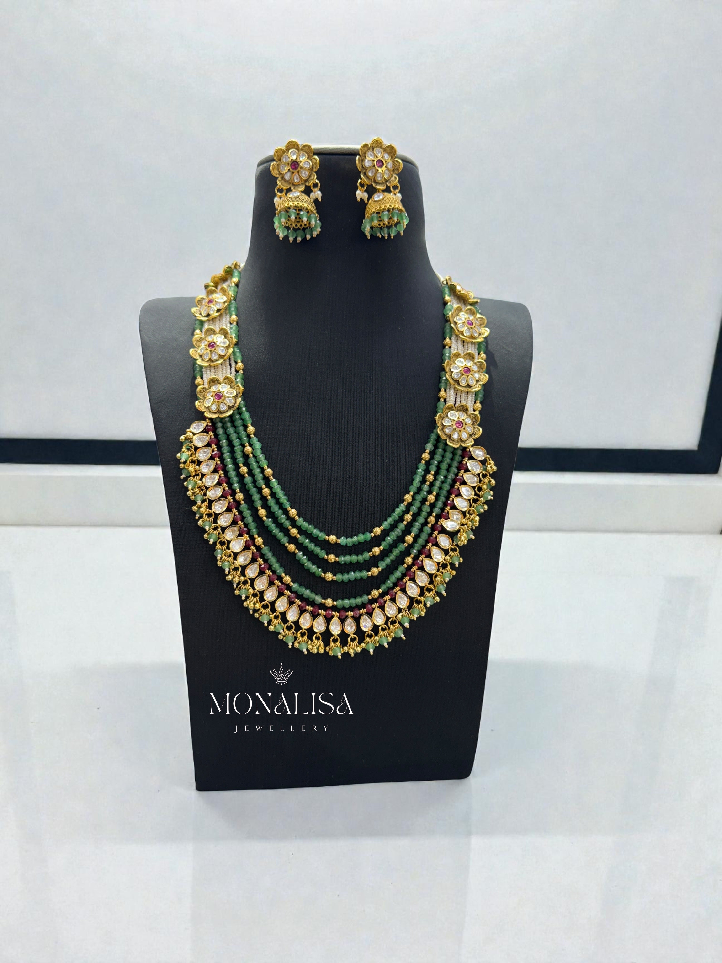 Misty Antique designer long Necklace Set