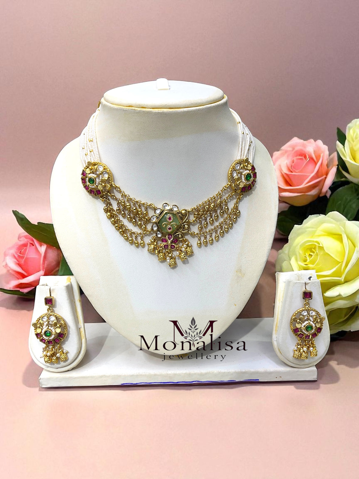 Kiyana Antique Designer Necklace Set