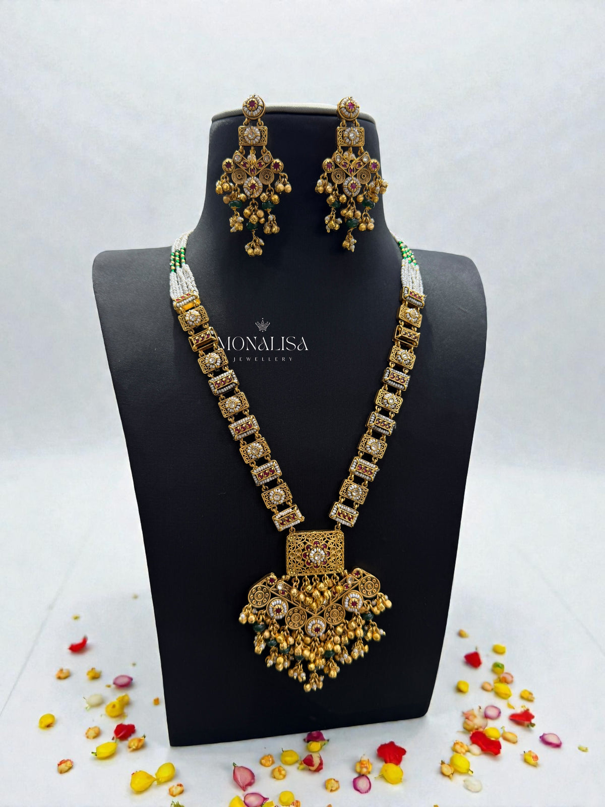 Nemli Antique designer long Necklace Set