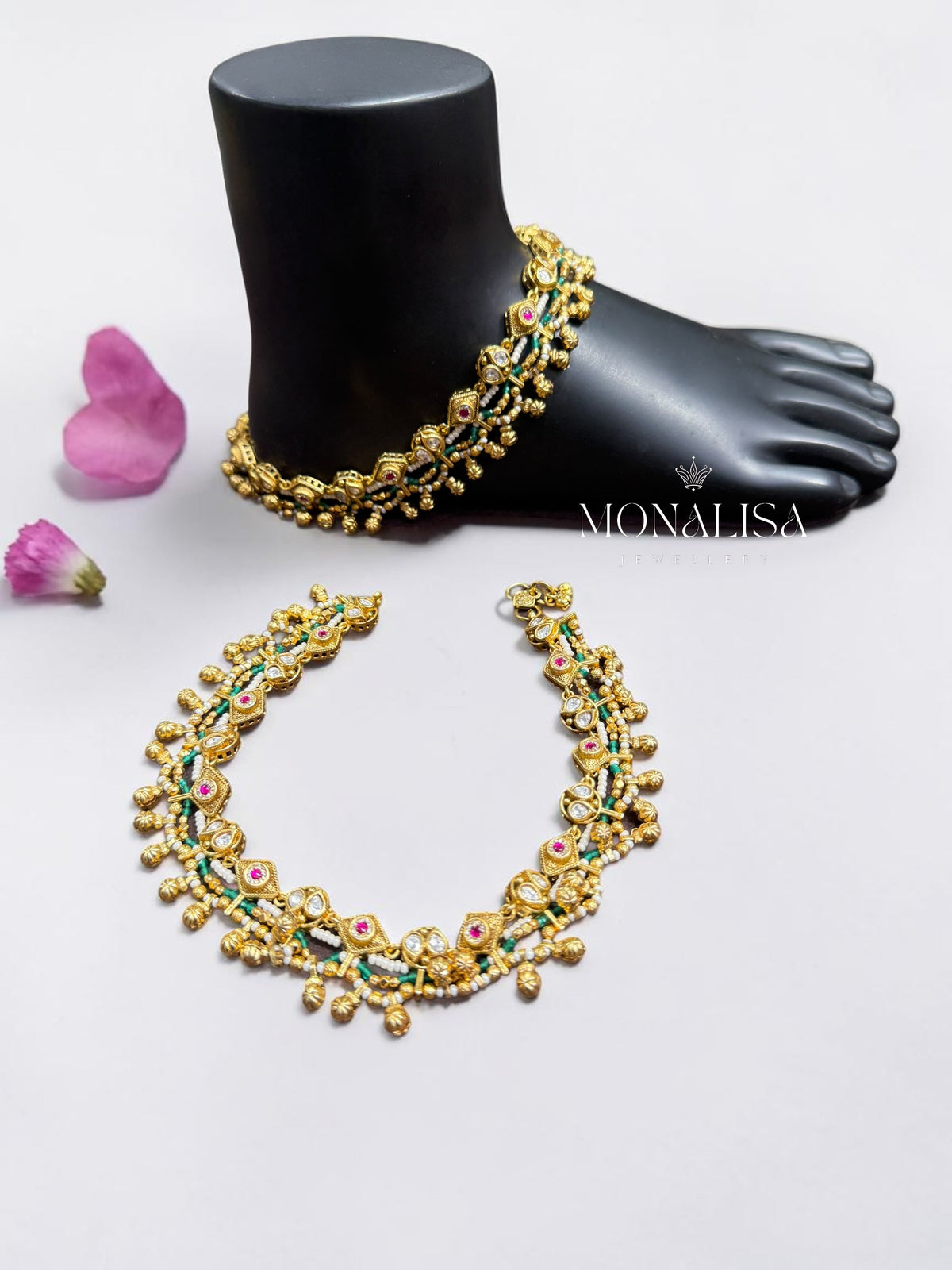 Aaranya Antique designer Anklet