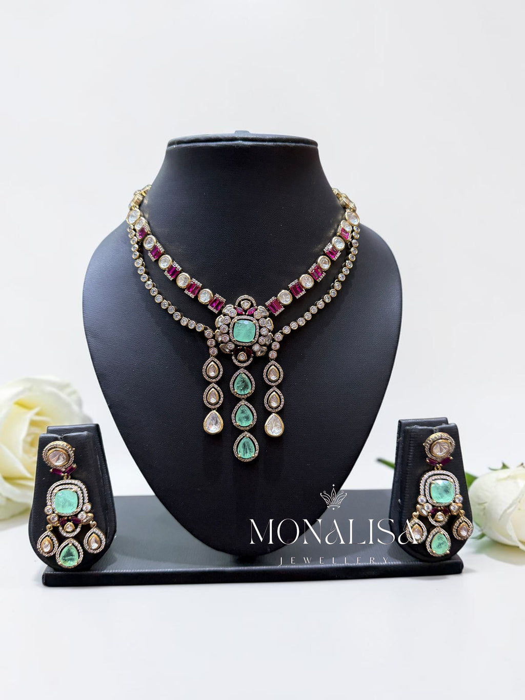 Hatakshi Polki Designer Necklace Set