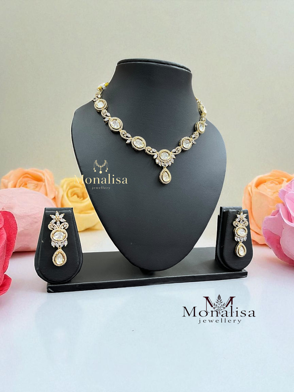 Aamiya Polki Designer Necklace Set