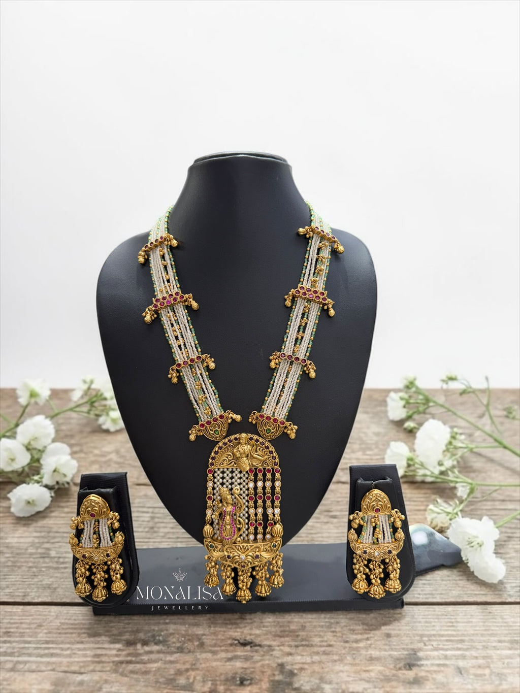 Shree Ram Antique designer long Necklace Set