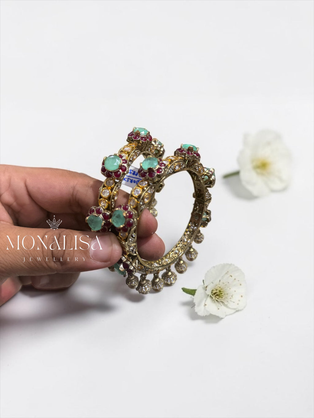 Sayra Polki Designer Bangles