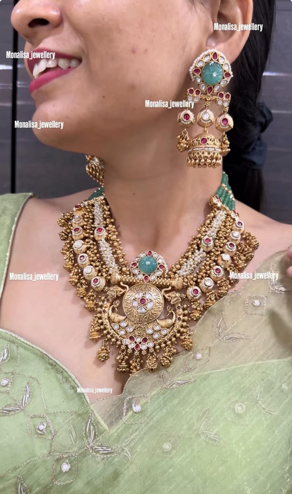 Freya Antique Designer Necklace Set