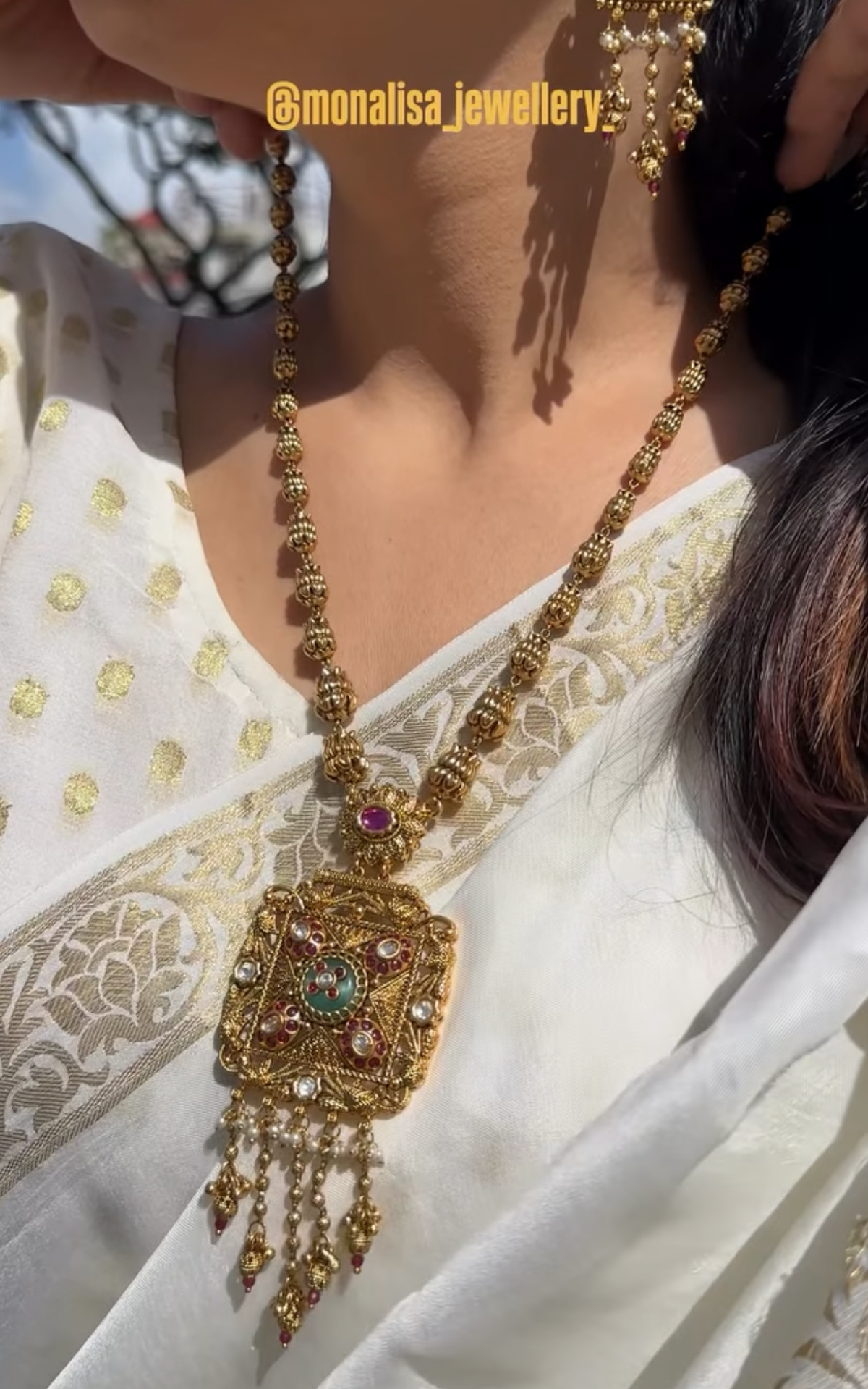 Aja Antique Designer Necklace Set