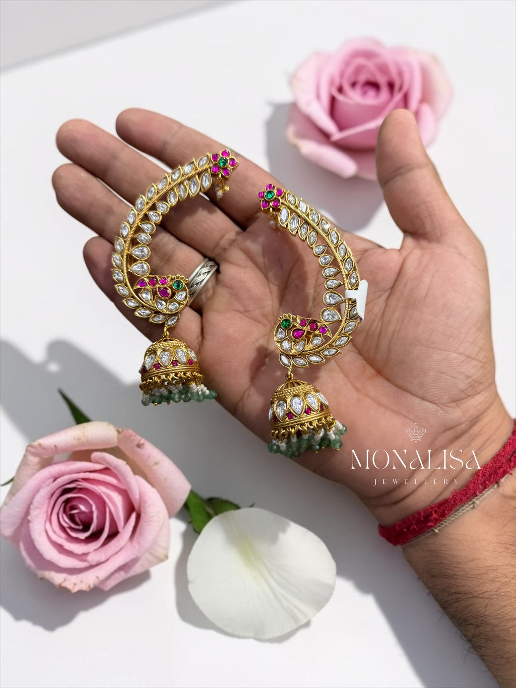 Rinkal kundan Desinger Kaan Earing