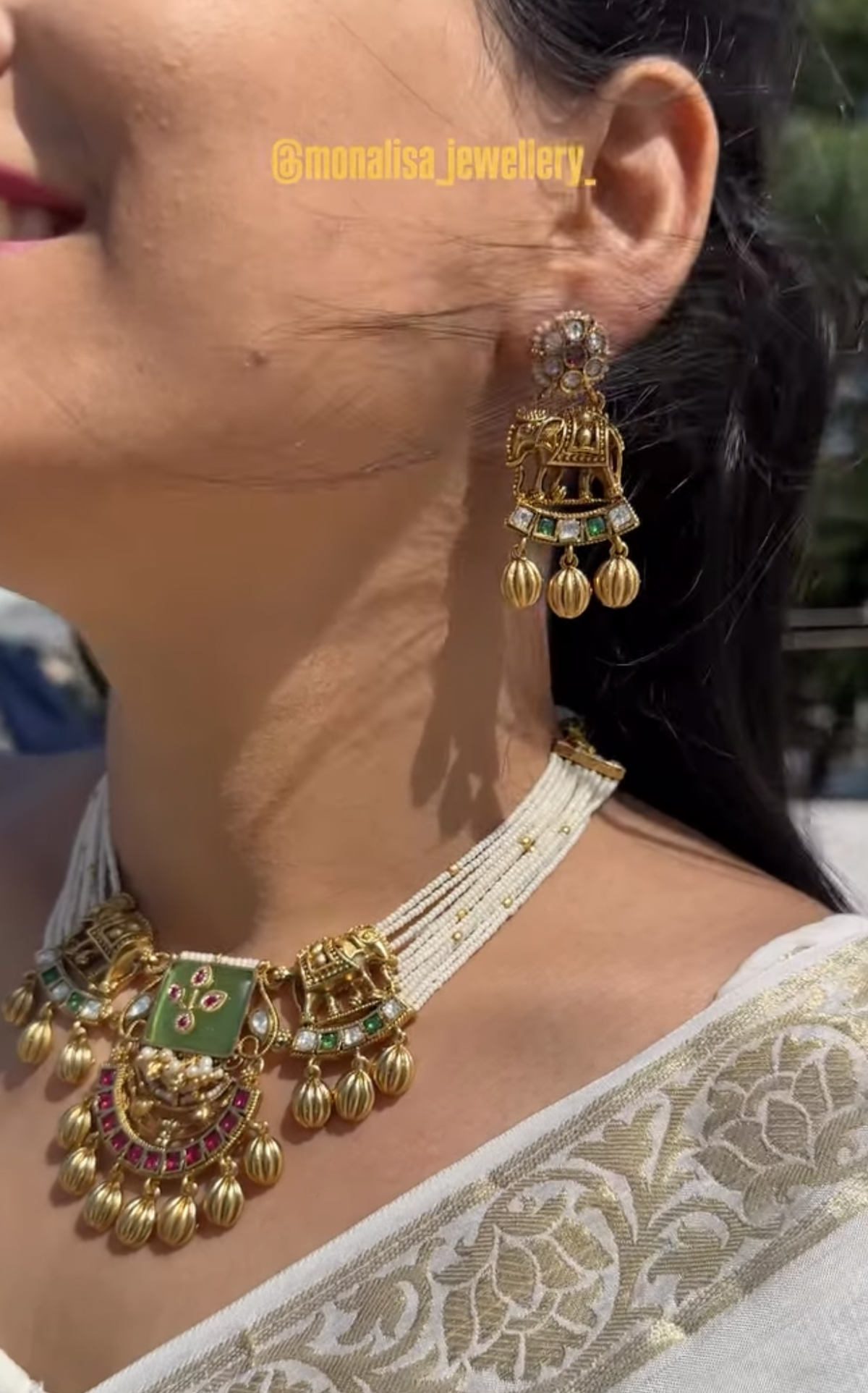 Nila Antique Designer Necklace Set