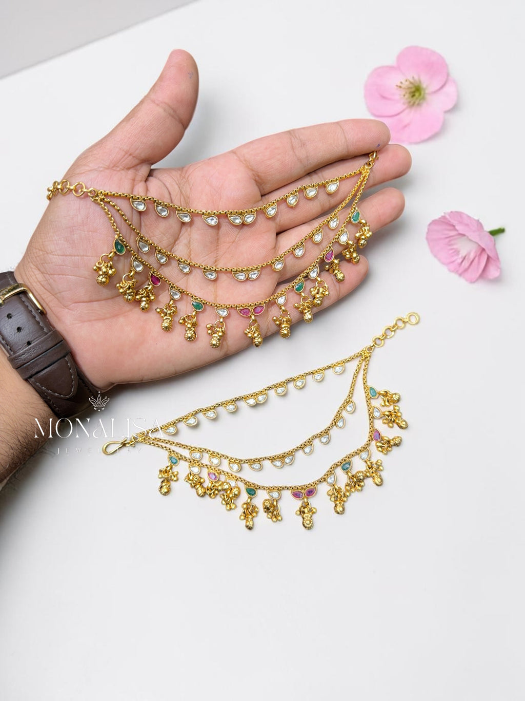 Aarohi Antique Designer Ear chain