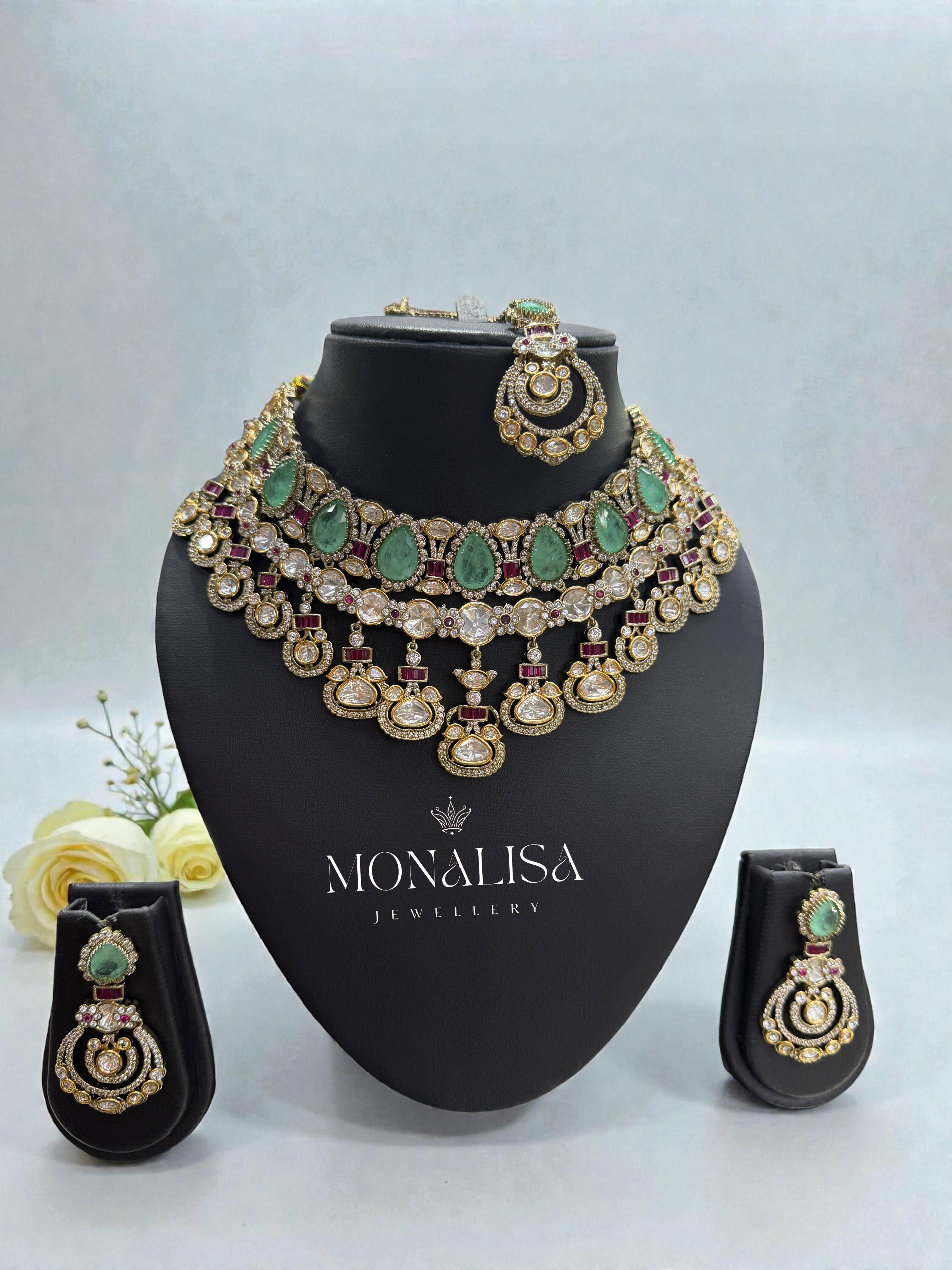 Leya Polki Designer Necklace Set