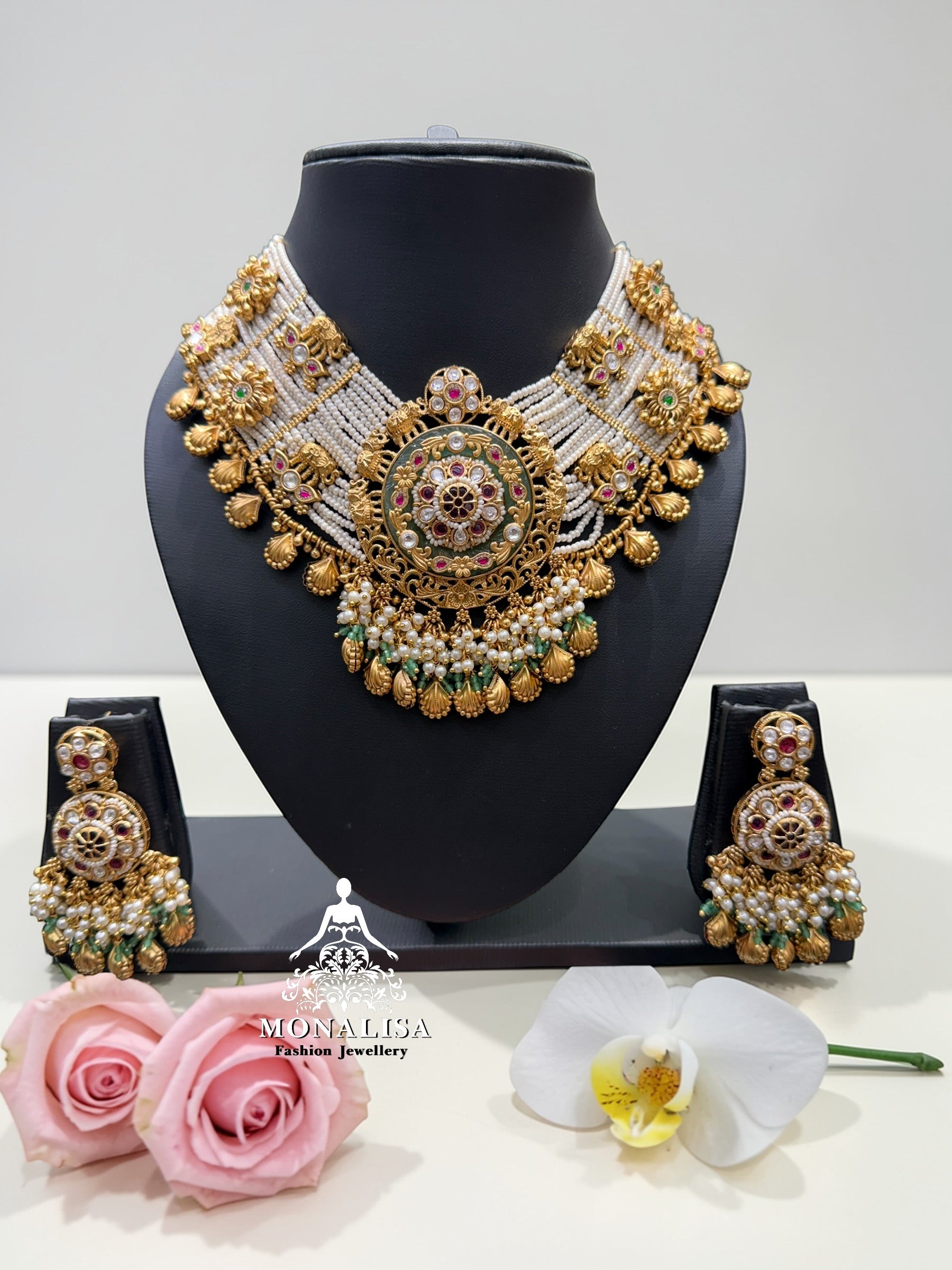 Manisa Antique Designer Necklace Set
