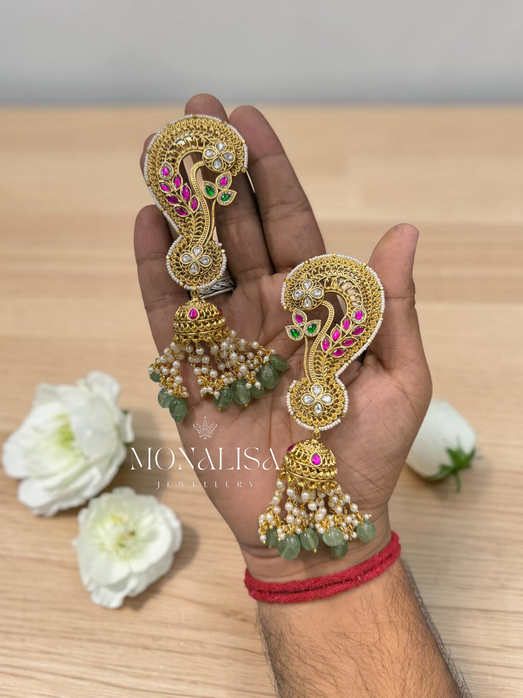 Dhiravka Antique Desinger Kaan Earing
