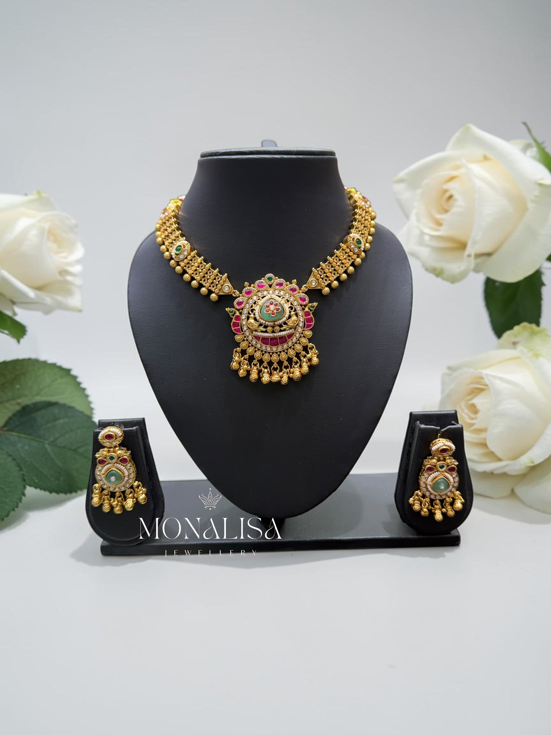 Rani Antique Designer Necklace Set