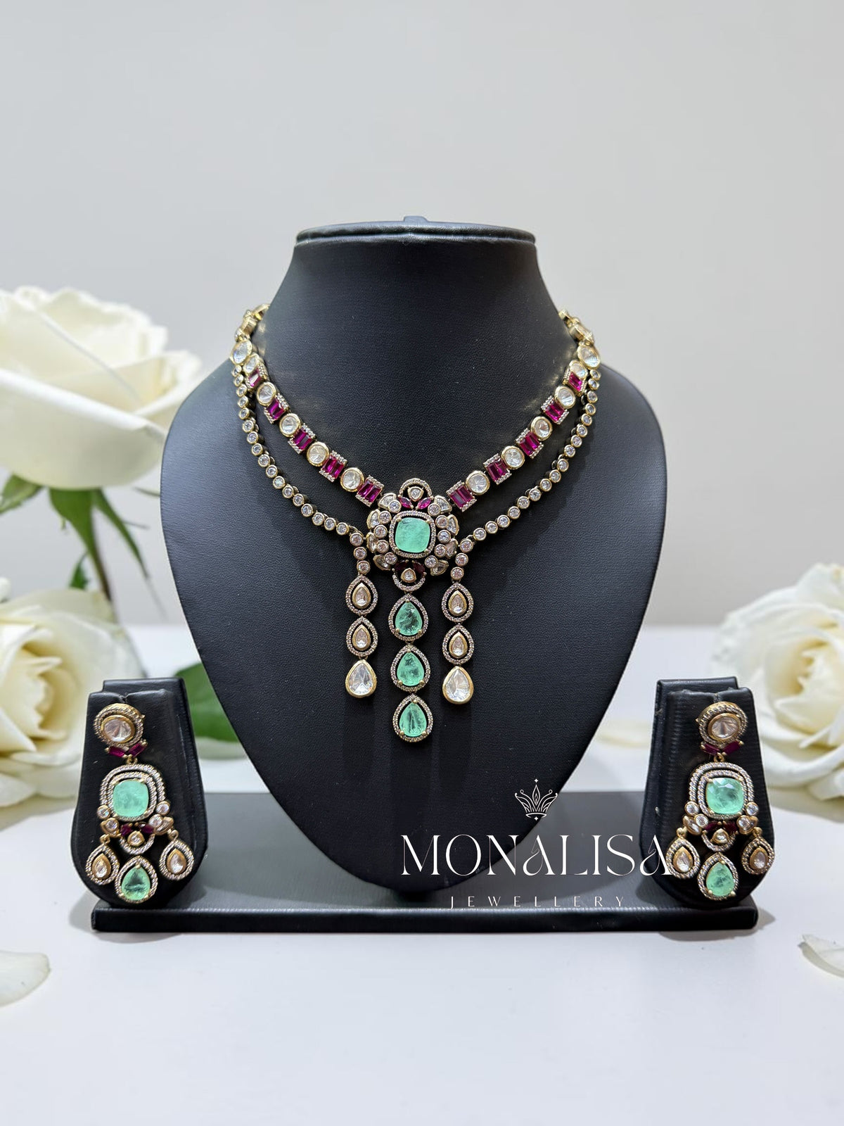 Hatakshi Polki Designer Necklace Set