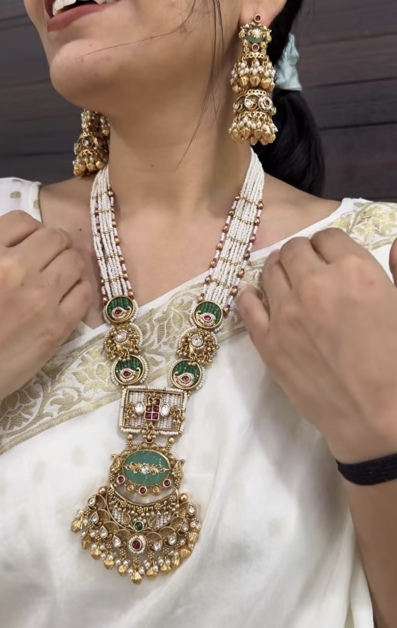 Trinika Antique Designer Necklace Set