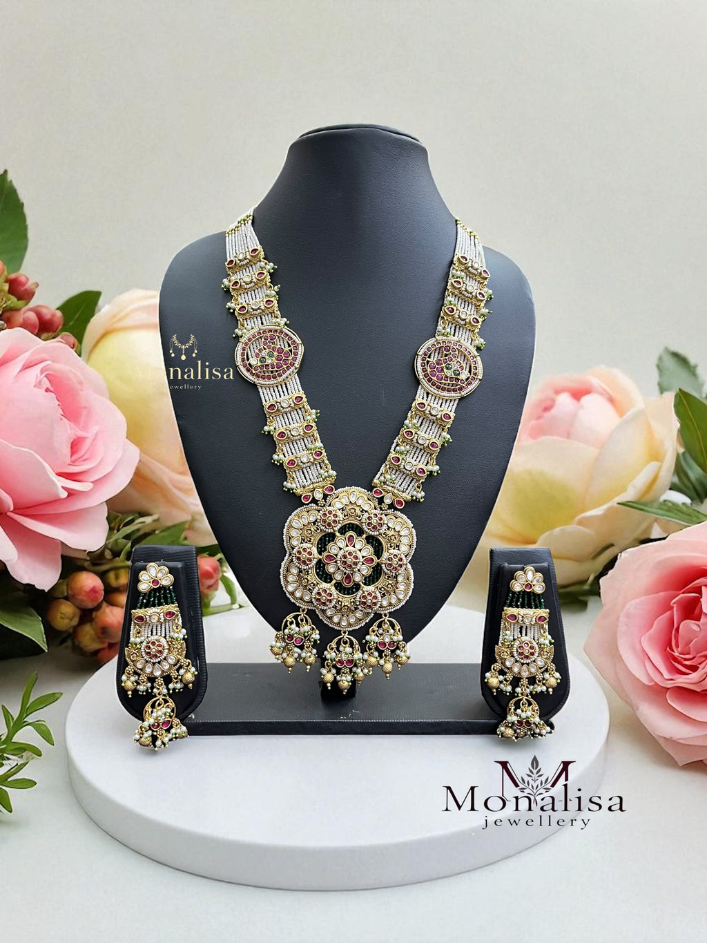 Mandiraa Antique Designer Long Necklace