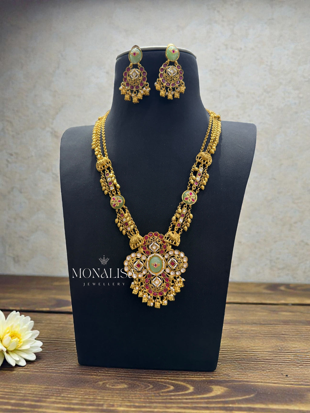 Kyara Antique designer long Necklace Set