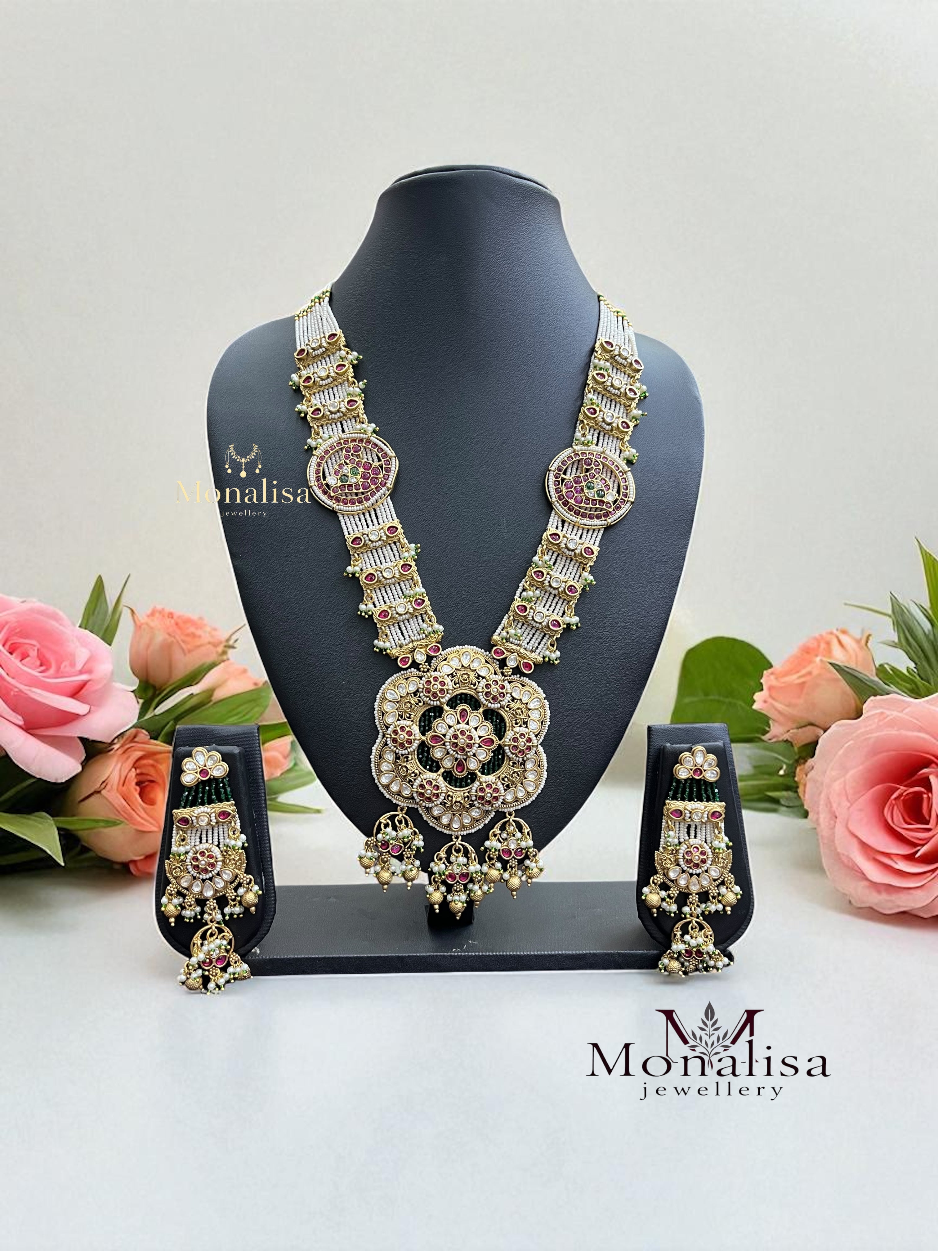 Mandiraa Antique Designer Long Necklace