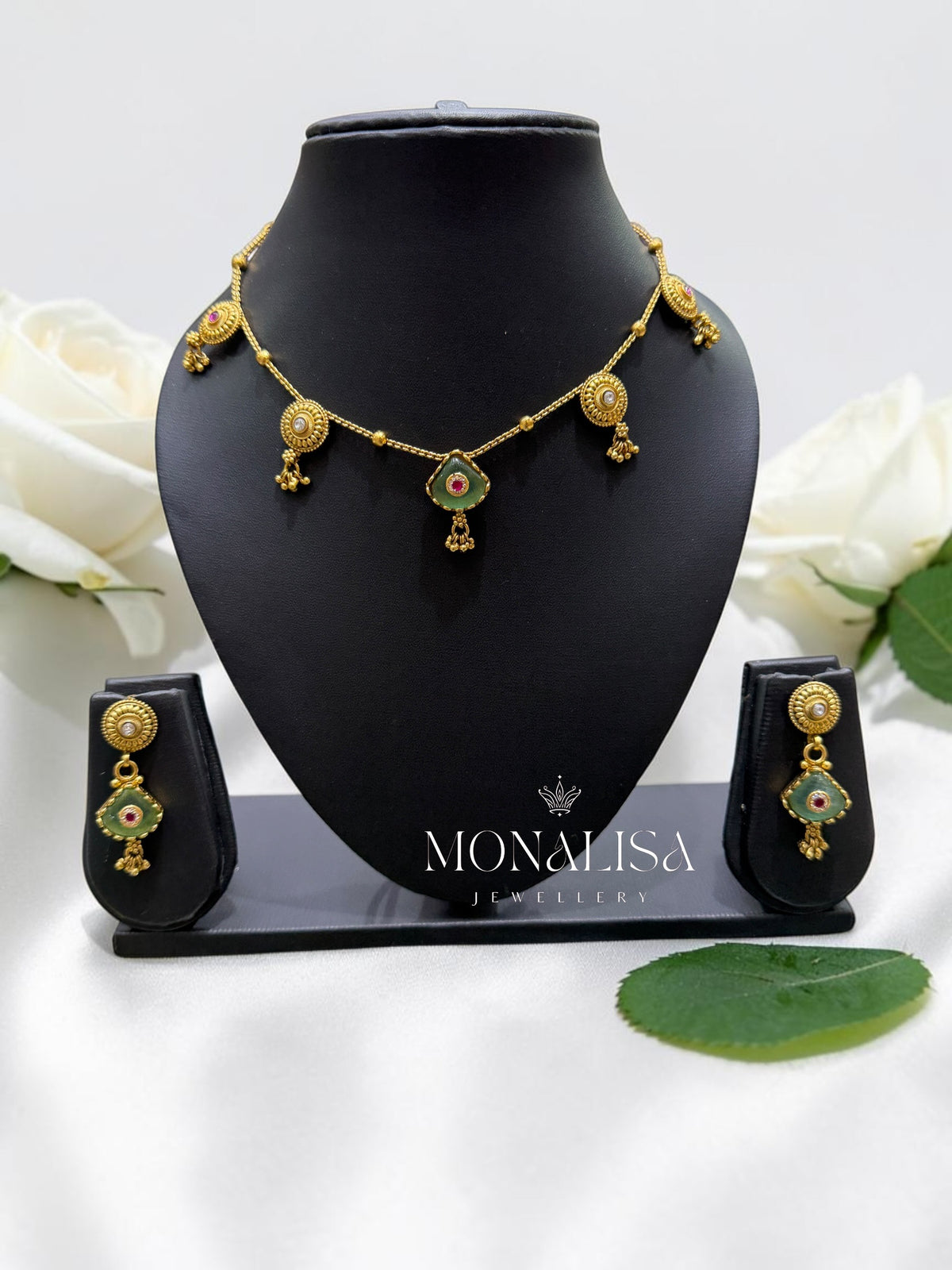 Bhavika Antique designer Necklace Set