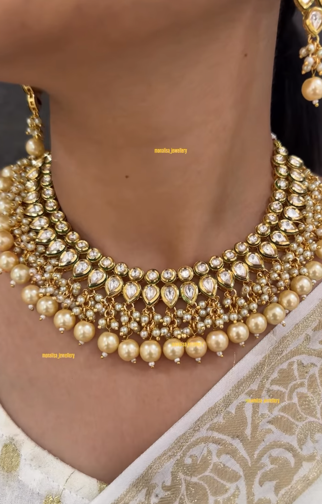 Shaarvi Antique Designer Necklace Set
