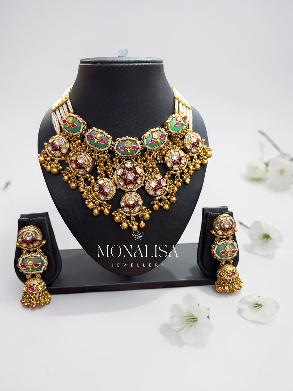 Rajvika Antique Designer Necklace Set